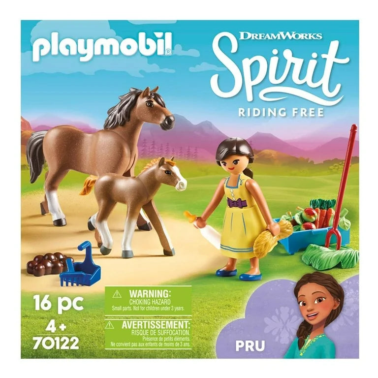 Playmobil Spirit: Pru con caballo y potro 70122