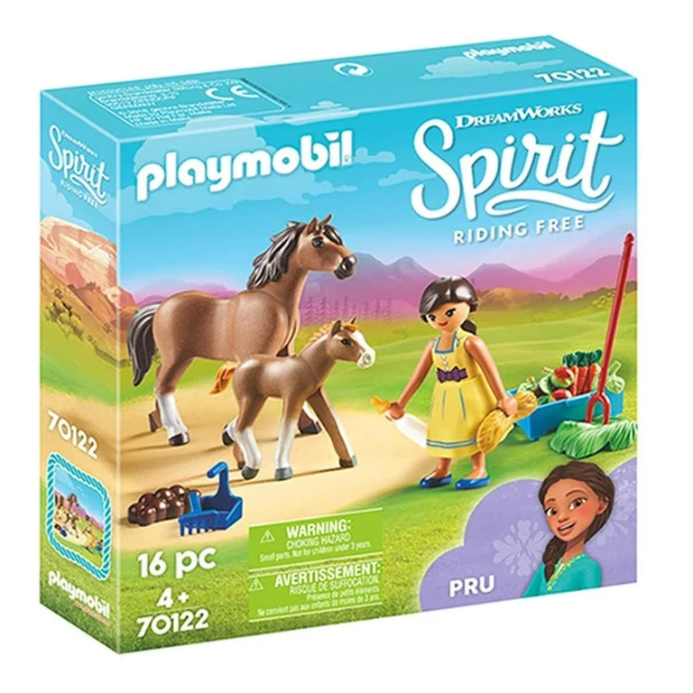 Playmobil Spirit: Pru con caballo y potro 70122