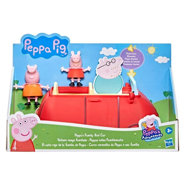 Peppa Pig: Set El Auto Rojo De La Familia De Peppa