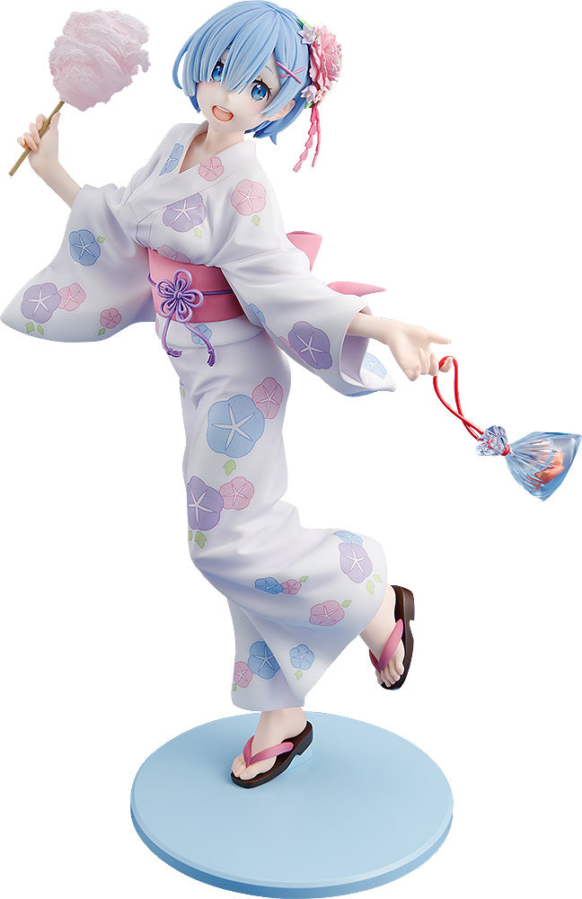 Kadokawa Scale Figure: Re Zero Starting Life In Another World - Rem Yukata Escala 1/7