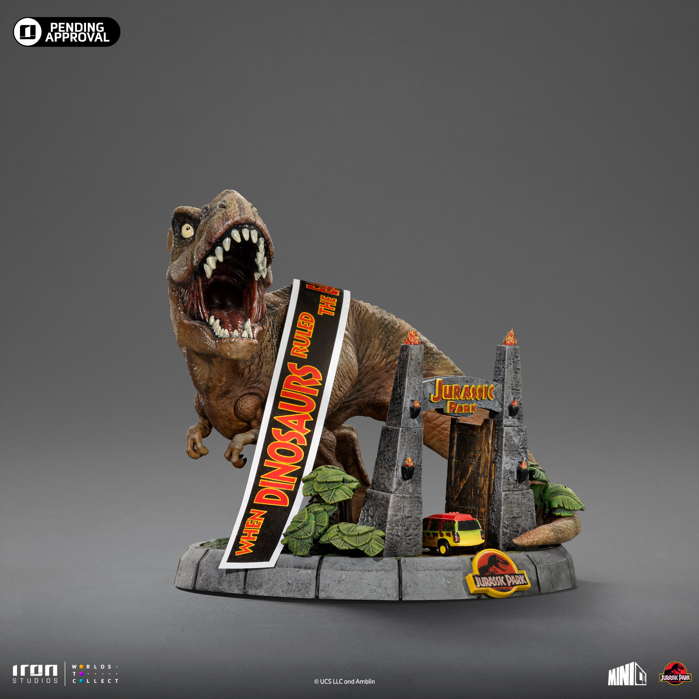 IRON Studios Minico: Jurassic Park - T Rex 30 Aniversario Deluxe