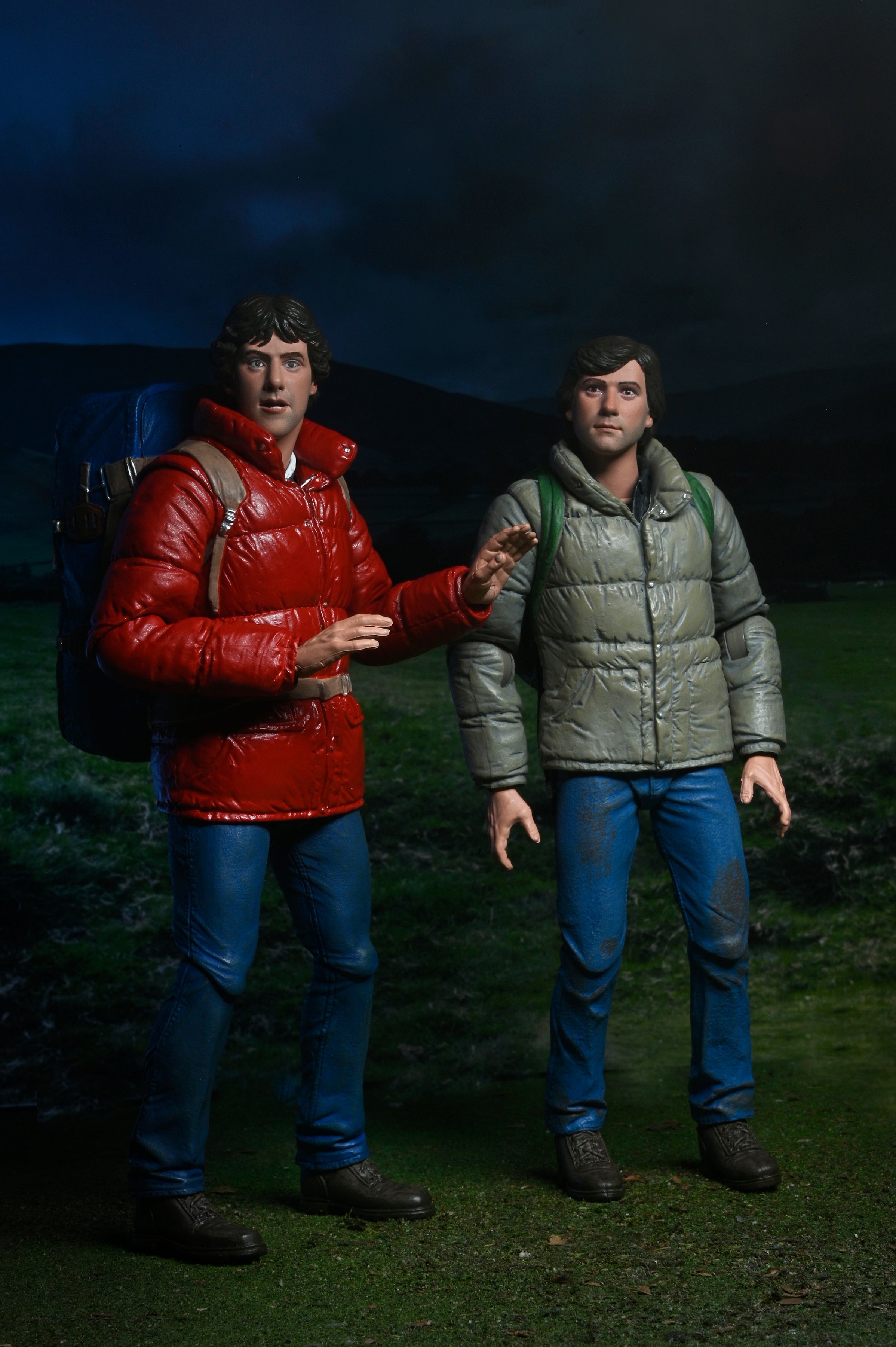 NECA Figura de Accion: Hombre Lobo Americano en Londres - Jack y David 2 Pack 7 Pulgadas