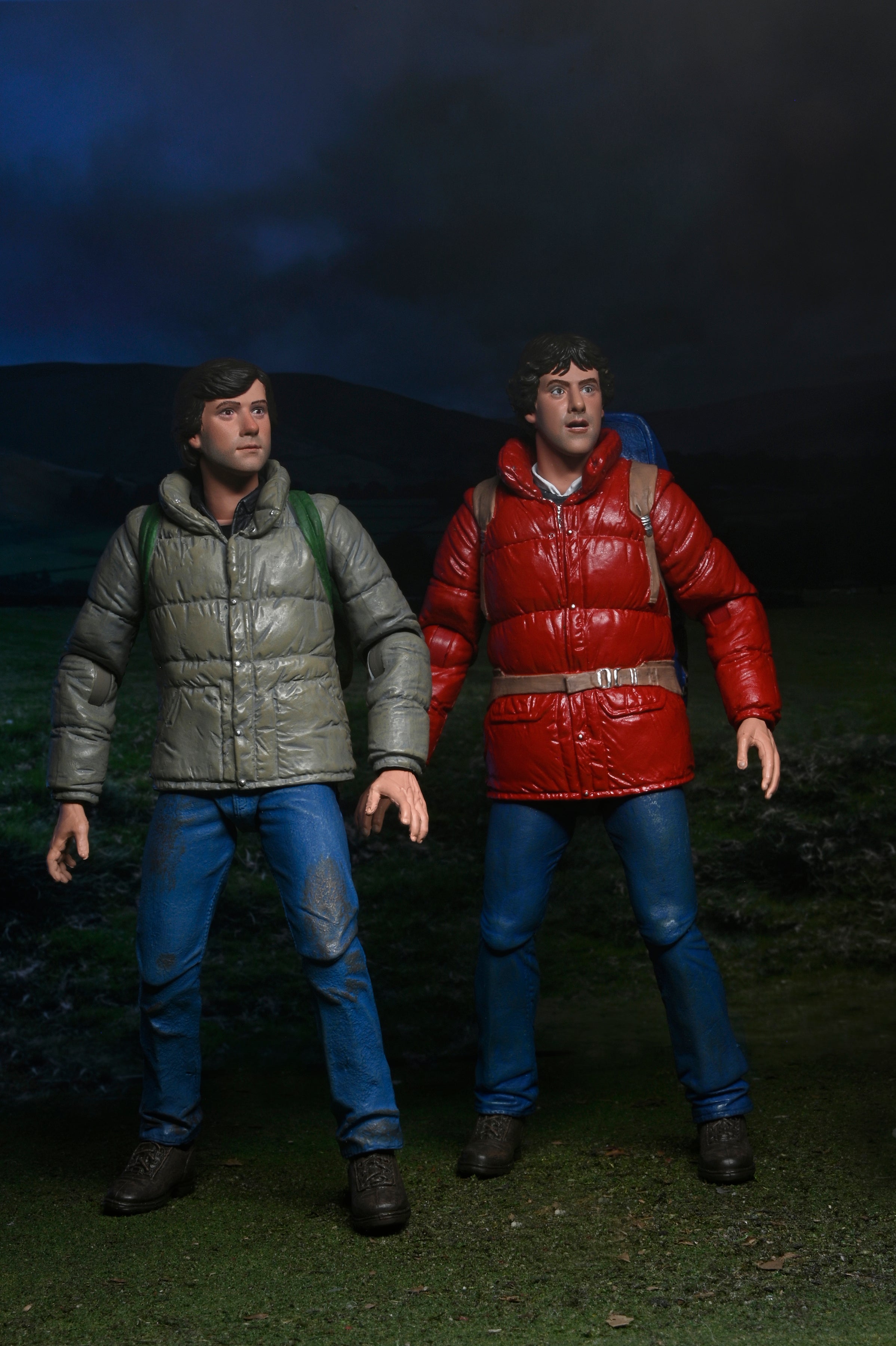 NECA Figura de Accion: Hombre Lobo Americano en Londres - Jack y David 2 Pack 7 Pulgadas