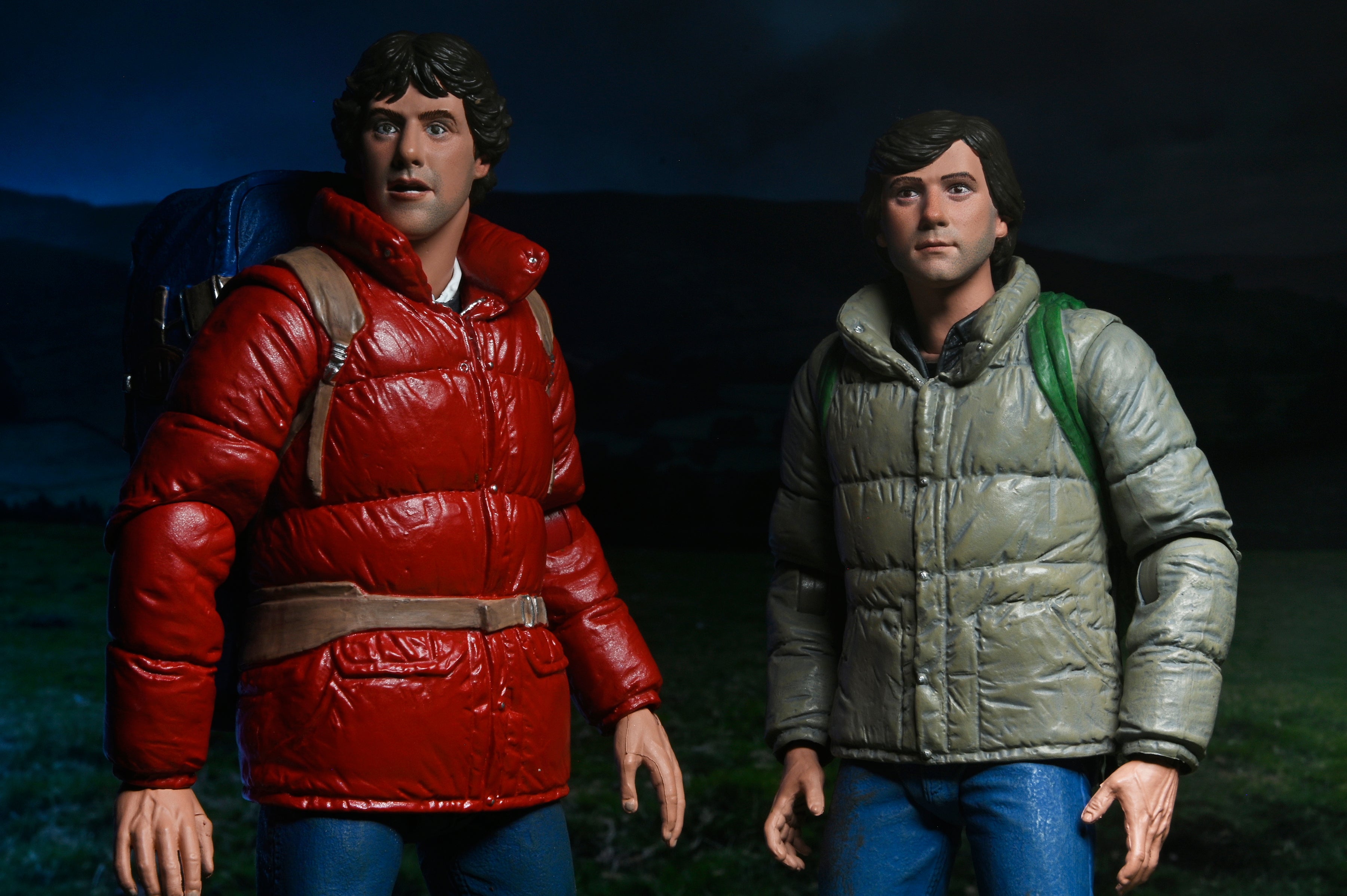 NECA Figura de Accion: Hombre Lobo Americano en Londres - Jack y David 2 Pack 7 Pulgadas