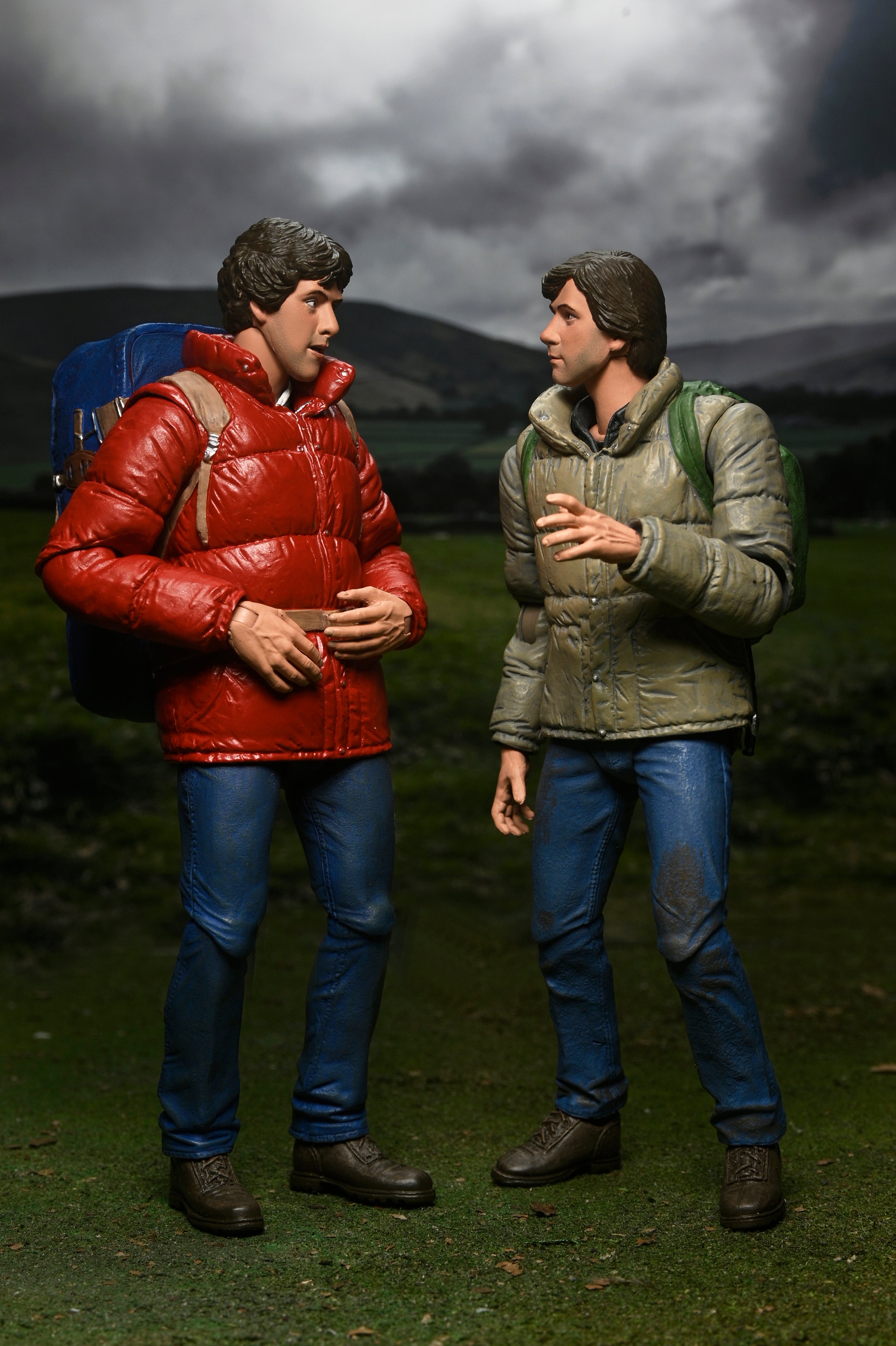 NECA Figura de Accion: Hombre Lobo Americano en Londres - Jack y David 2 Pack 7 Pulgadas