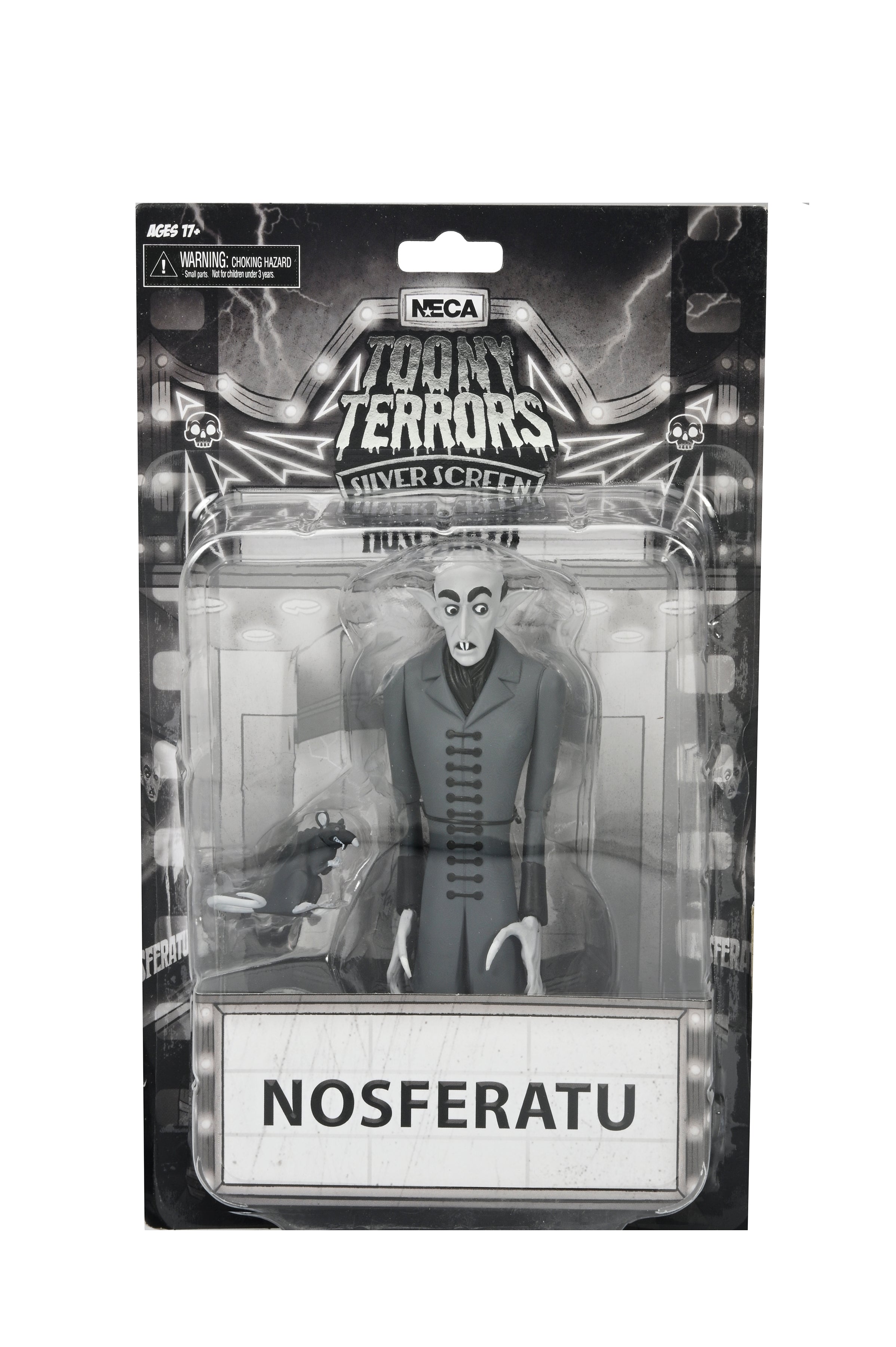 NECA Toony Terrors: Universal Monsters - Nosferatu Conde Orlok Silver Screen Edition 6 Pulgadas