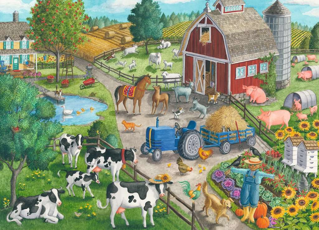 Ravensburger Rompecabezas: Animales en la granja 60 piezas