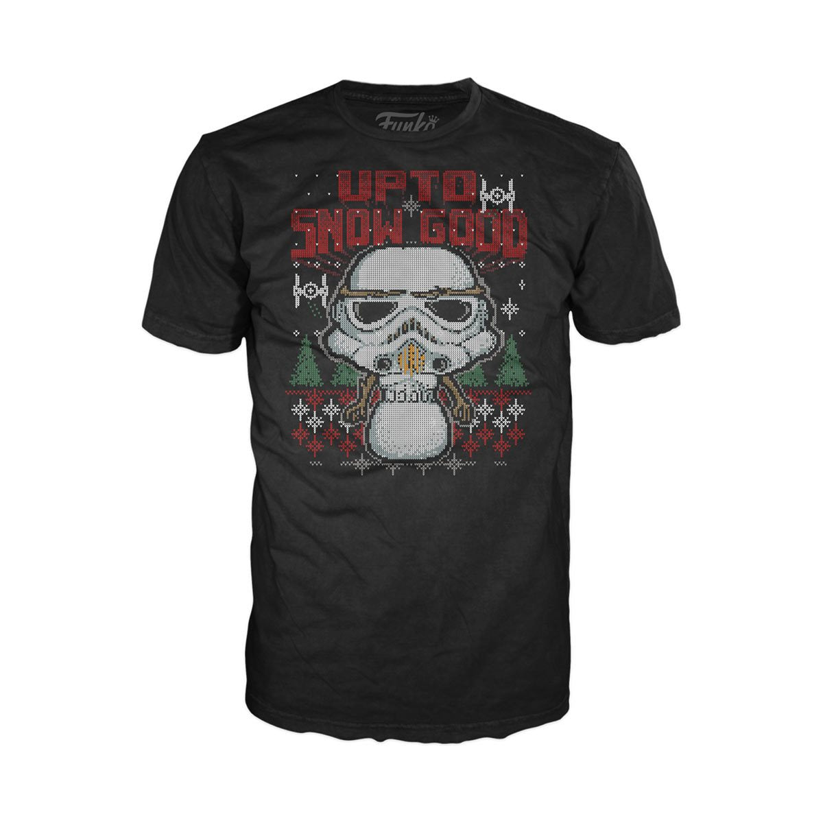 Funko Pop & Tee: Star Wars Holiday - Playera Extra Grande Con Stormtrooper Metalico