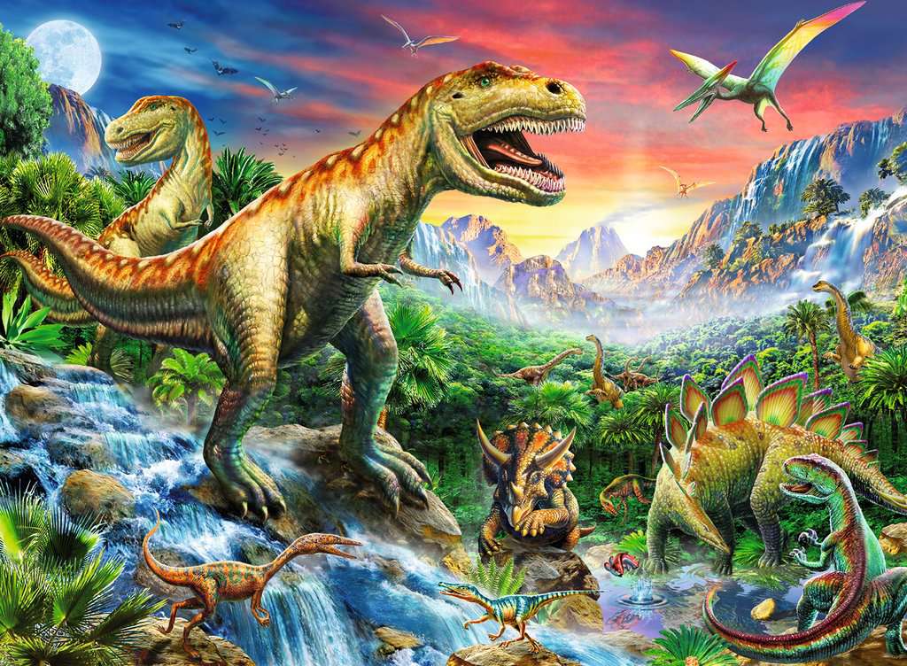 Ravensburger Rompecabezas: Dinosaurios Prehistoricos Kids XXL 100 piezas