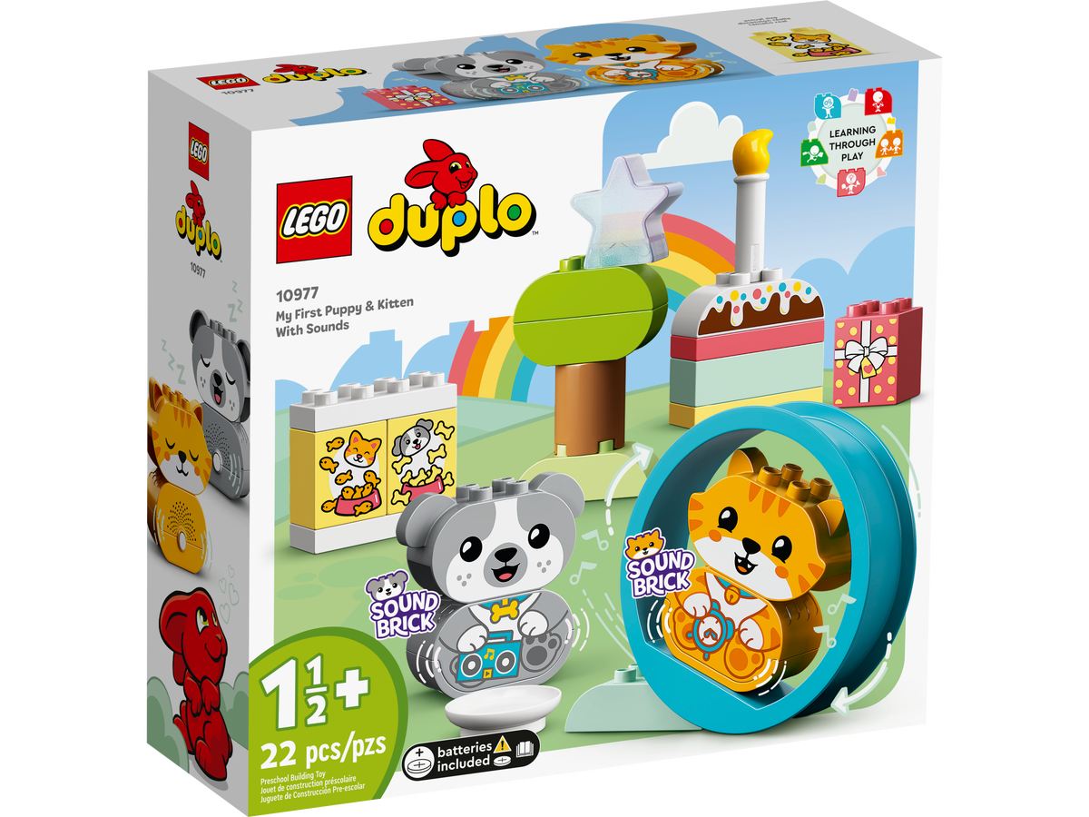 LEGO DUPLO Mis Primeros Cachorrito y Gatito con Sonidos 10977