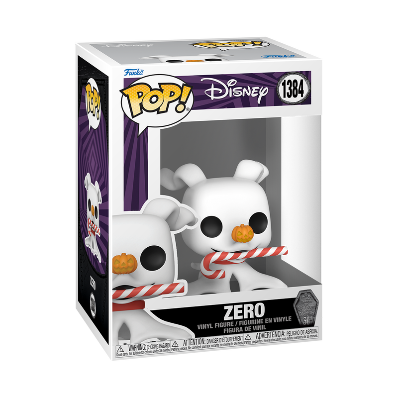 Funko Pop Disney: Mundo De Jack 30 Aniversario - Zero Baston De Caramelo