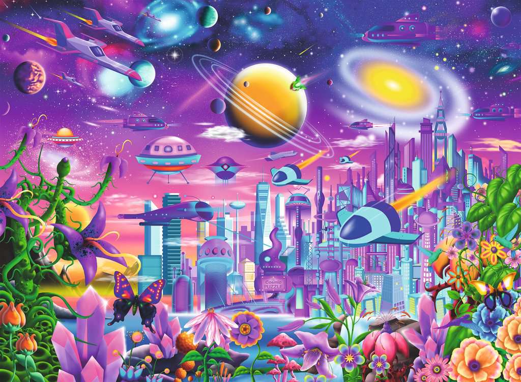 Ravensburger Rompecabezas: Ciudad Cosmica XXL 200 piezas