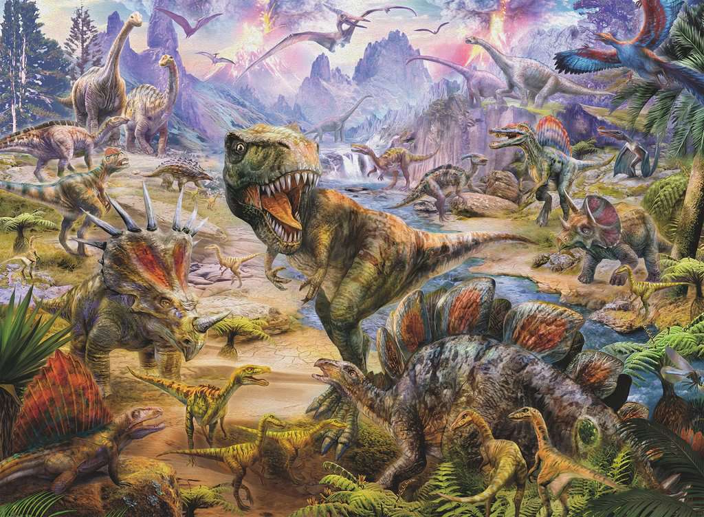 Ravensburger Rompecabezas: Dinosaurios Gigantes Kids XXL 300 piezas