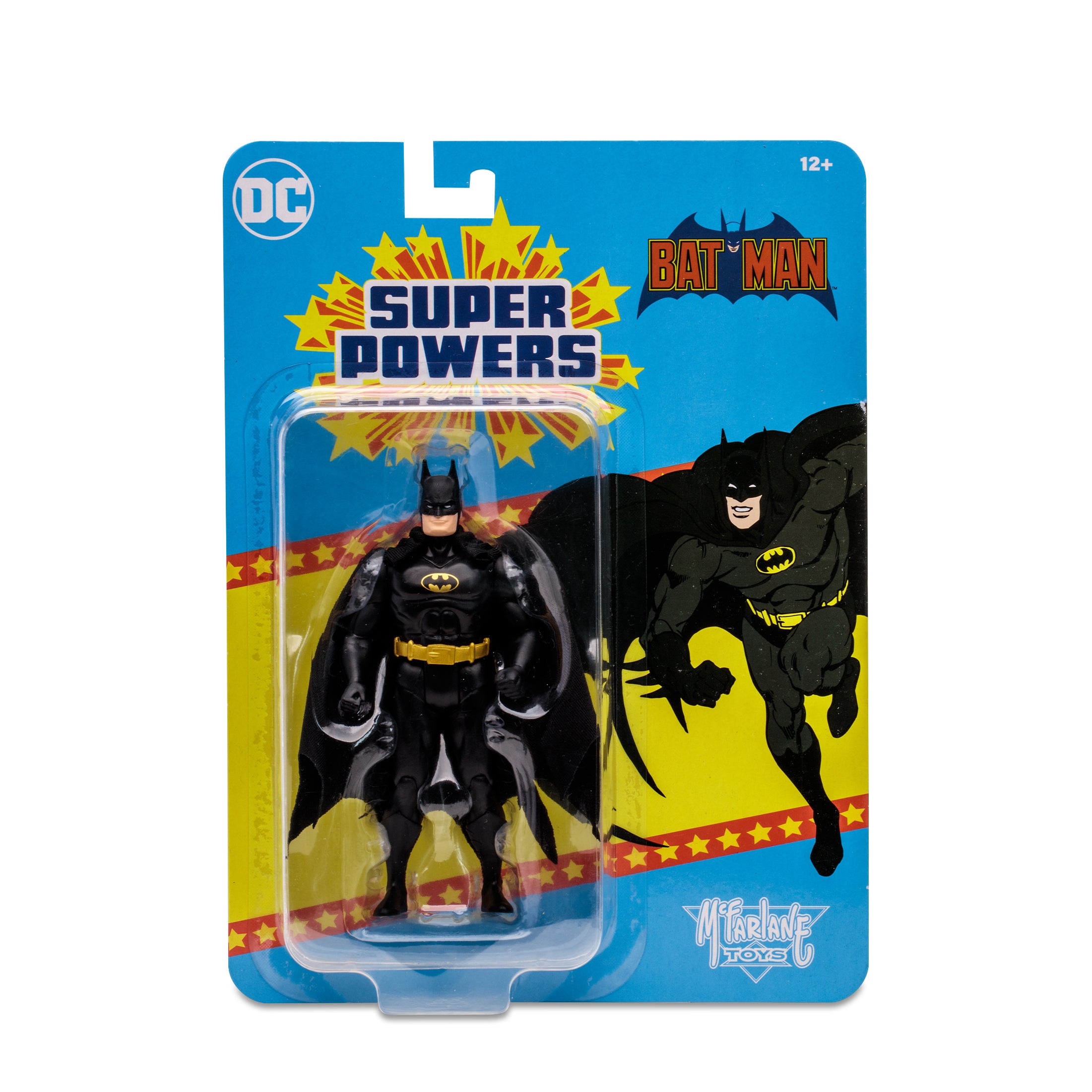 McFarlane Super Powers Figura de Accion: DC Batman - Batman Black Suit 4.5 Pulgadas