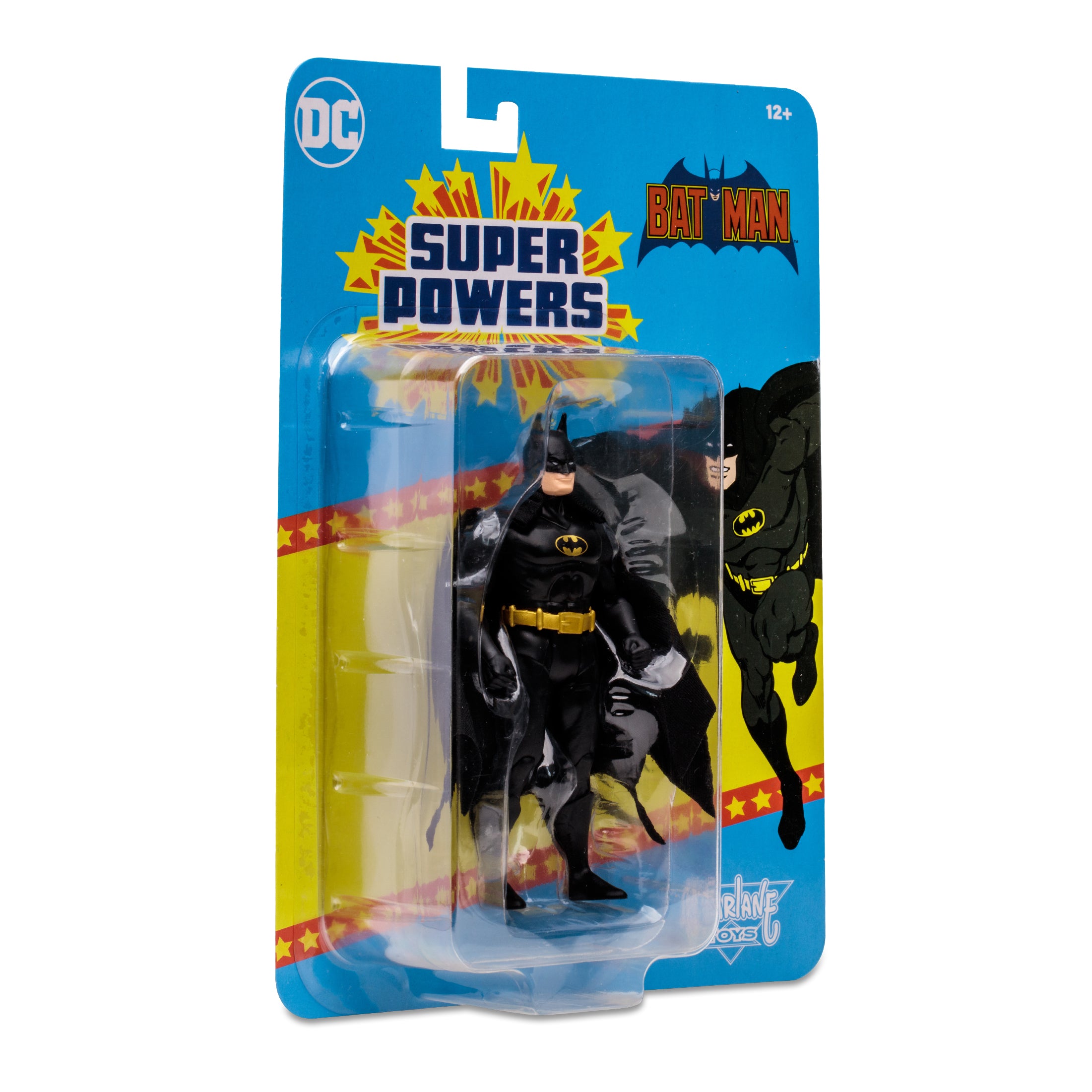 McFarlane Super Powers Figura de Accion: DC Batman - Batman Black Suit 4.5 Pulgadas