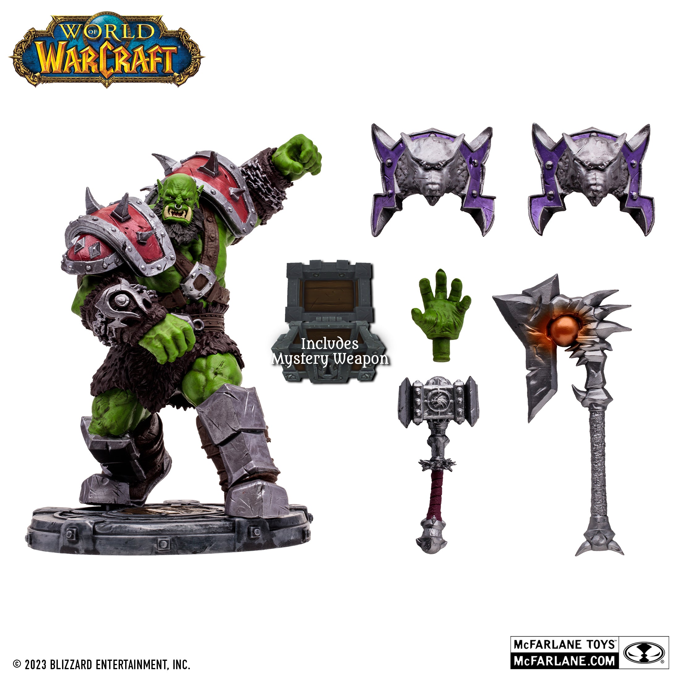 McFarlane Estatua: World Of Warcraft - Orco Shaman Guerrero Common Escala 1/12