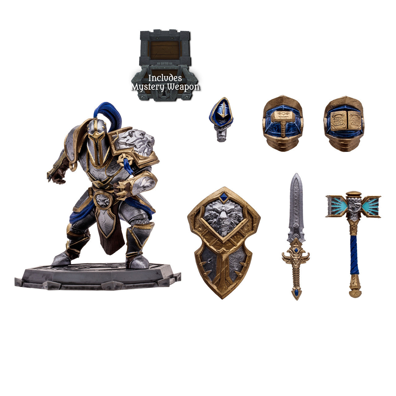 McFarlane Estatua: World Of Warcraft - Humano Guerrero Paladin Common Escala 1/12