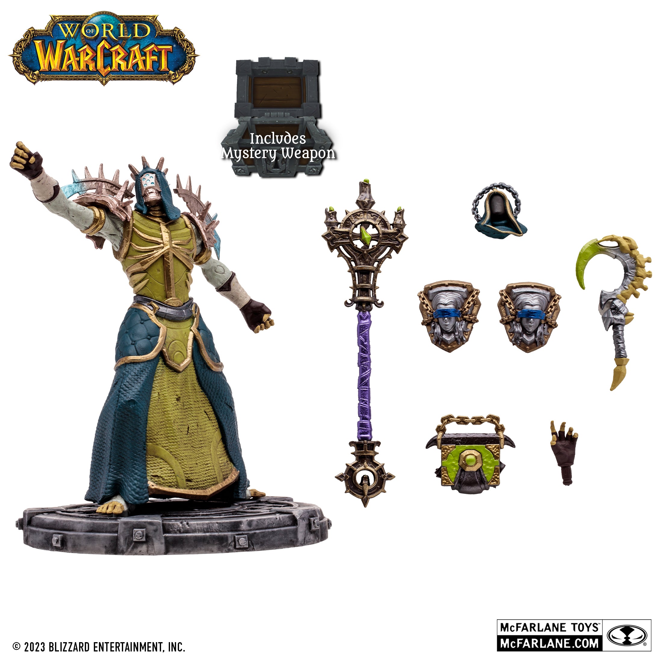 McFarlane Estatua: World Of Warcraft - No Muerto Sacerdote Brujo Common Escala 1/12