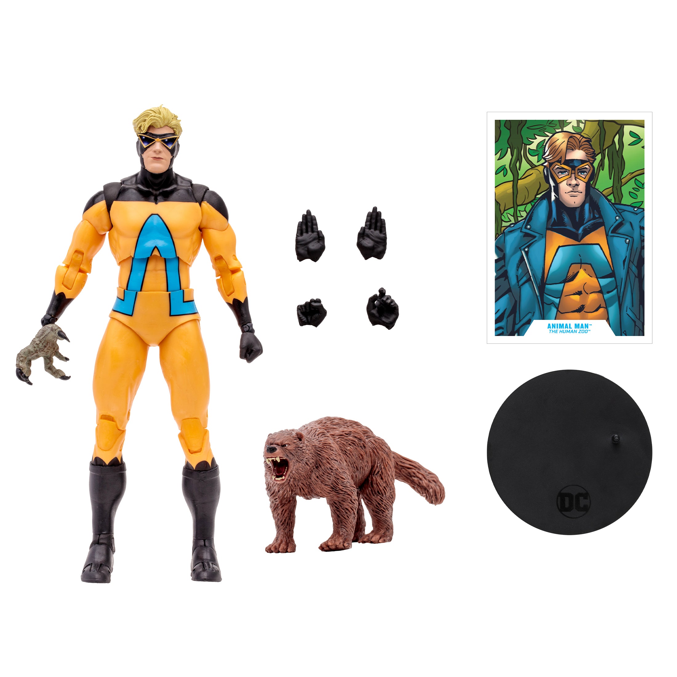 McFarlane Figura de Accion: DC Comics - Animal Man Gold Label 7 Pulgadas