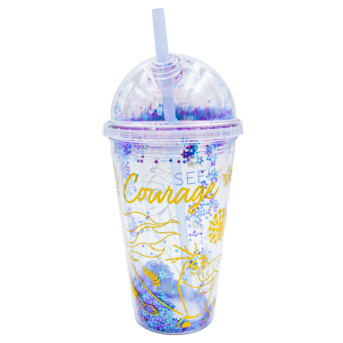 Fun Kids Vaso Con Tapa De Domo: Disney - Princesas De Frozen 500 ml