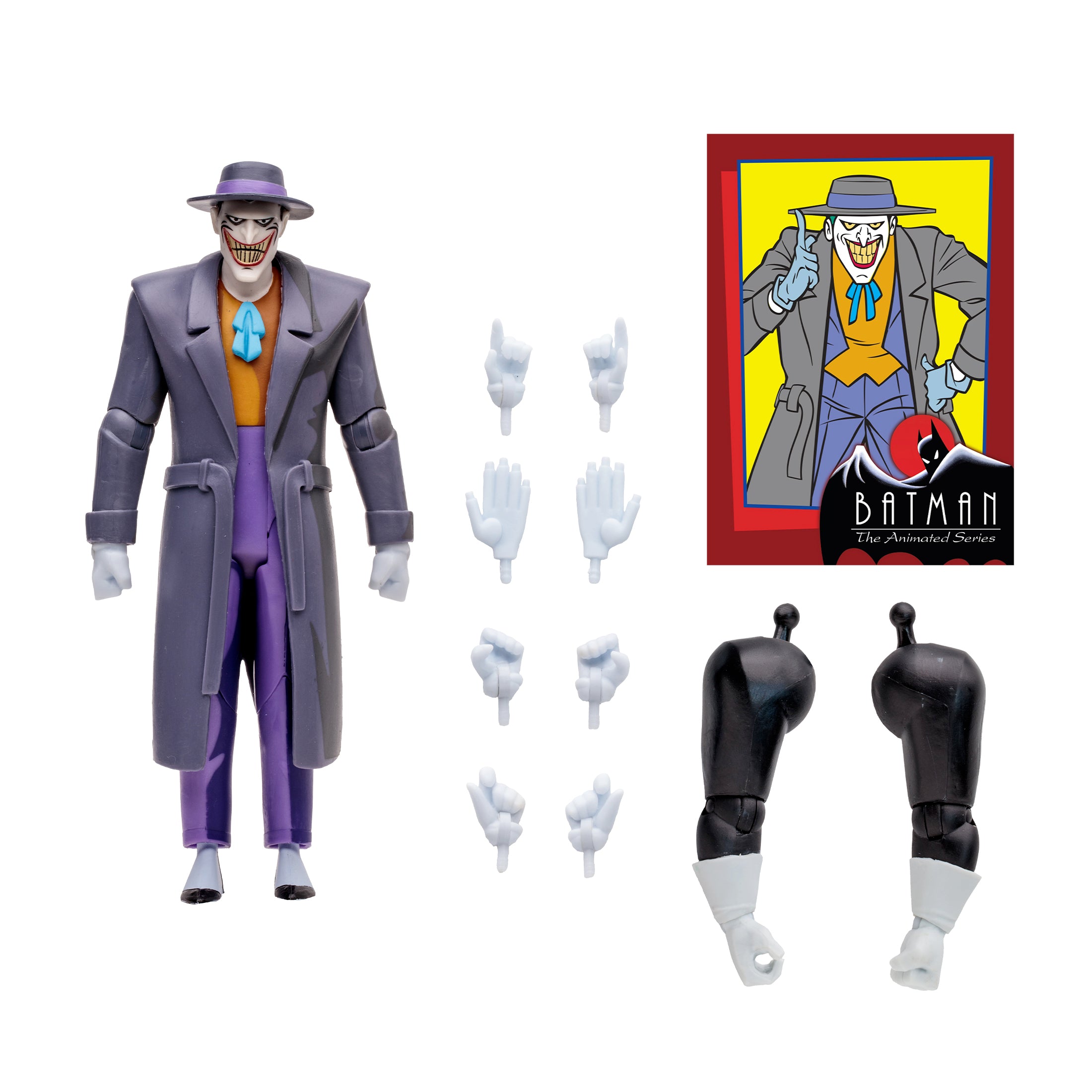 McFarlane Build A Lock Up: DC Batman The Animation Series - Joker Con Abrigo 6 Pulgadas