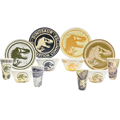 Fun Kids Vajilla De Bambu: Jurassic World Dominion Set De 12 Piezas