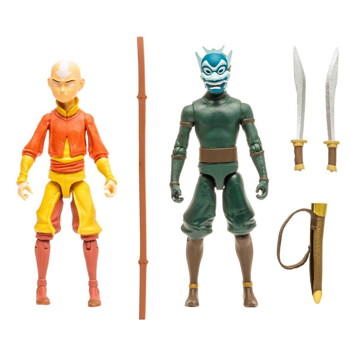 McFarlane Figura de Accion: Avatar El Ultimo Maestro Del Aire - Aang vs Zuko Espiritu Azul 5 pulgadas 2 Pack