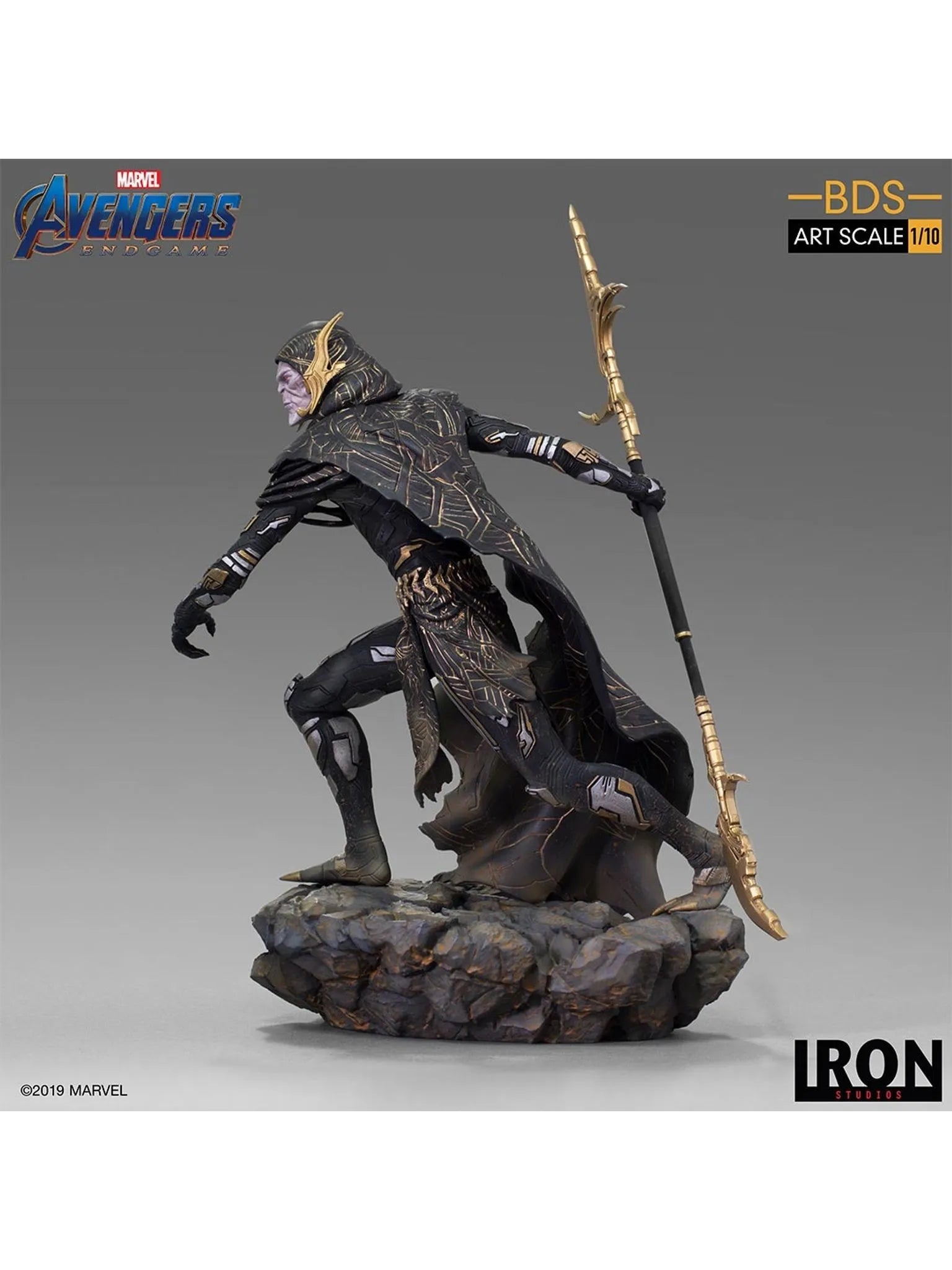 IRON Studios: Marvel Avengers Endgame - Corvus Glaive Black Order BDS Escala de Arte 1/10