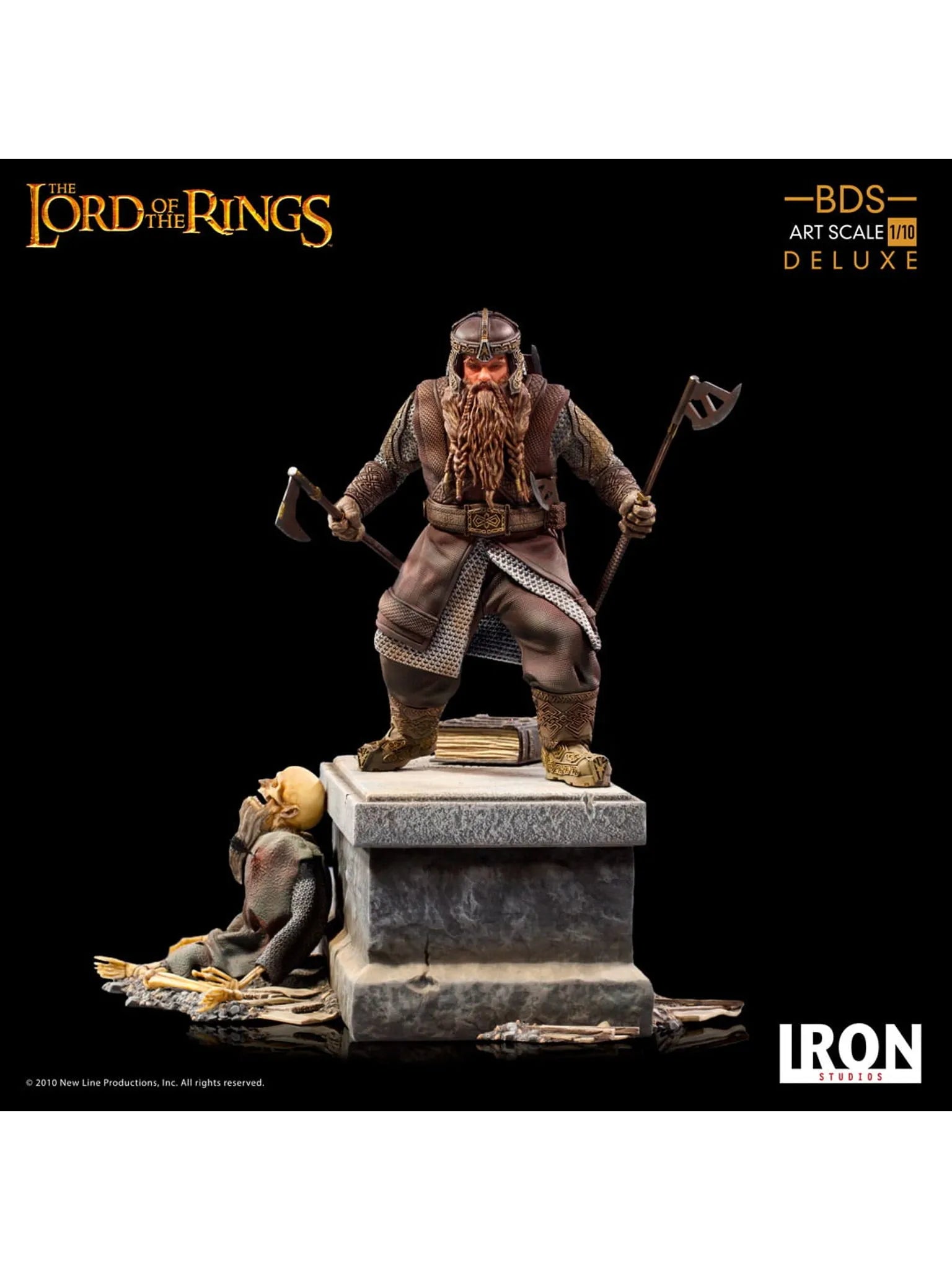 IRON Studios: The Lord Of The Rings - Gimli Deluxe BDS Escala de Arte 1/10