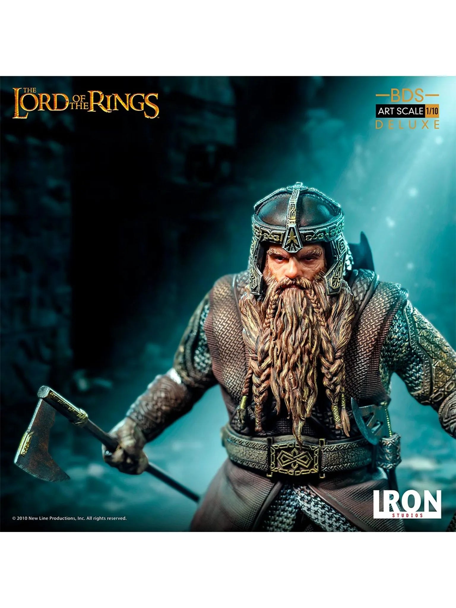 IRON Studios: The Lord Of The Rings - Gimli Deluxe BDS Escala de Arte 1/10