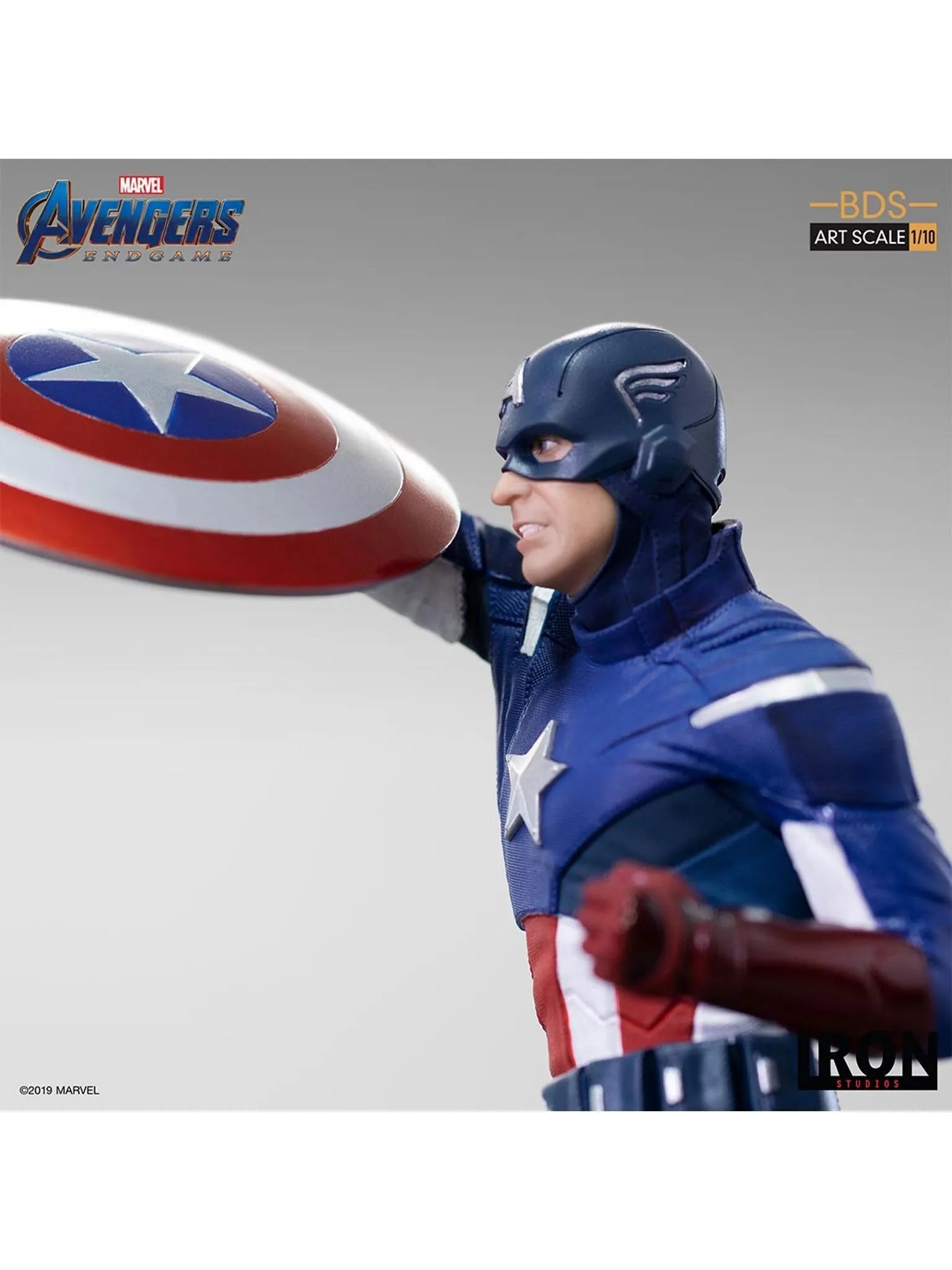 IRON Studios: Marvel Avengers Endgame - Capitan America 2012 BDS Escala de Arte 1/10