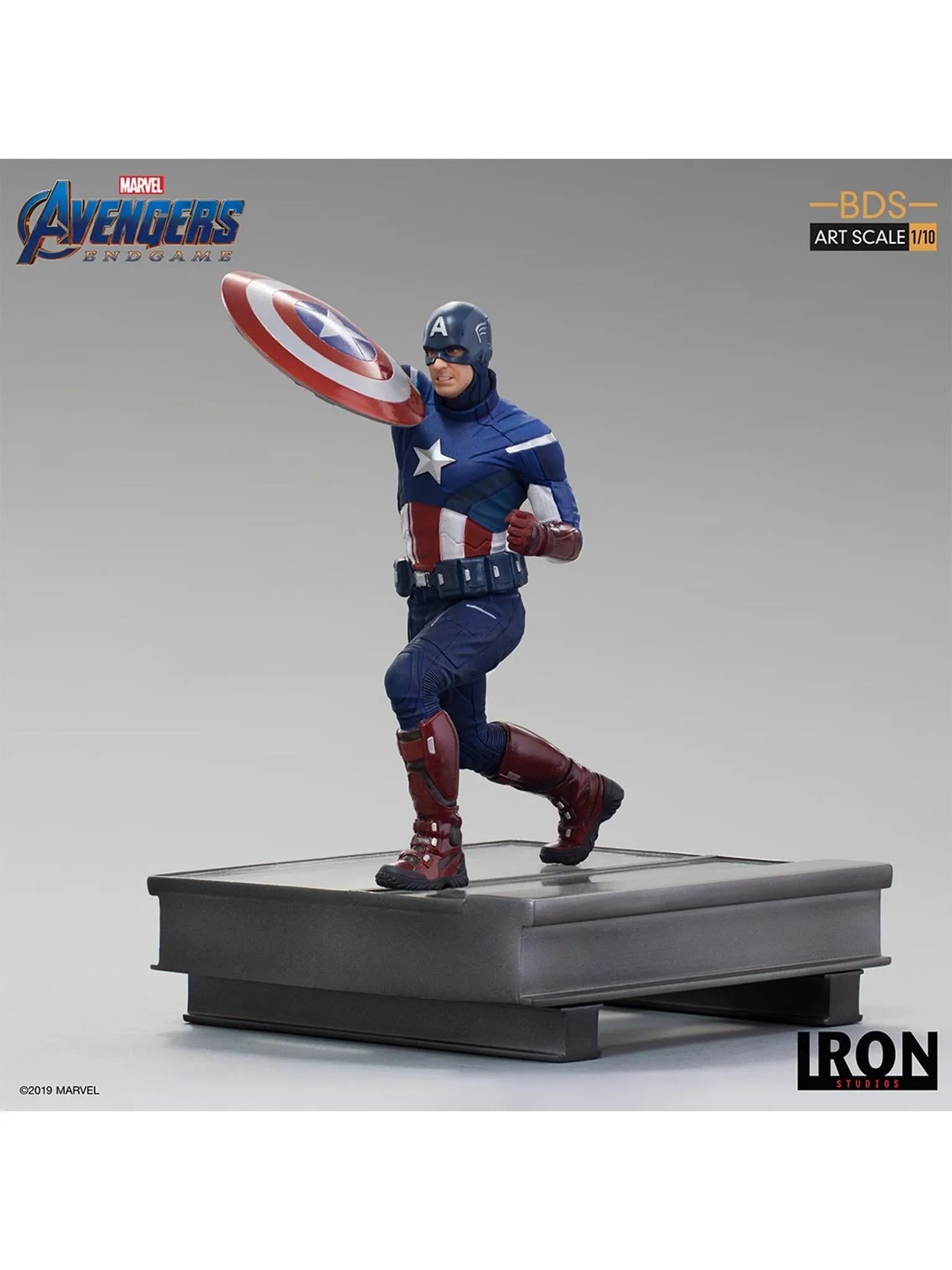 IRON Studios: Marvel Avengers Endgame - Capitan America 2012 BDS Escala de Arte 1/10