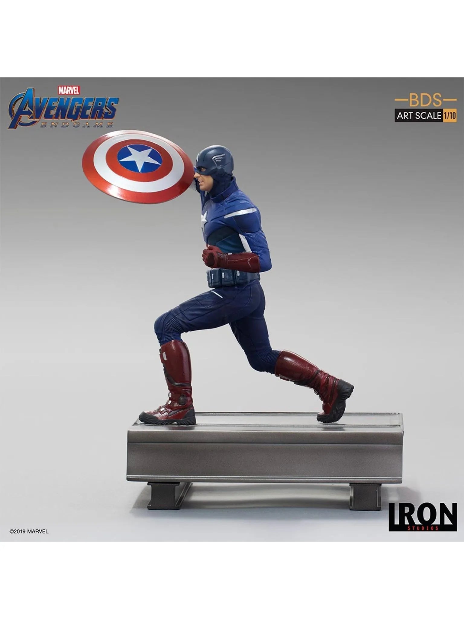 IRON Studios: Marvel Avengers Endgame - Capitan America 2012 BDS Escala de Arte 1/10