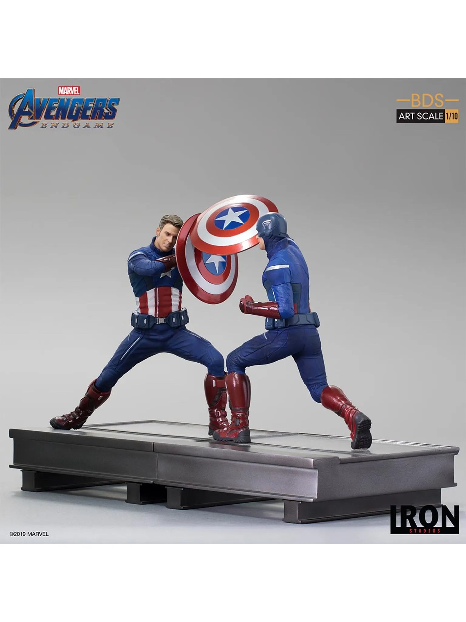 IRON Studios: Marvel Avengers Endgame - Capitan America 2012 BDS Escala de Arte 1/10