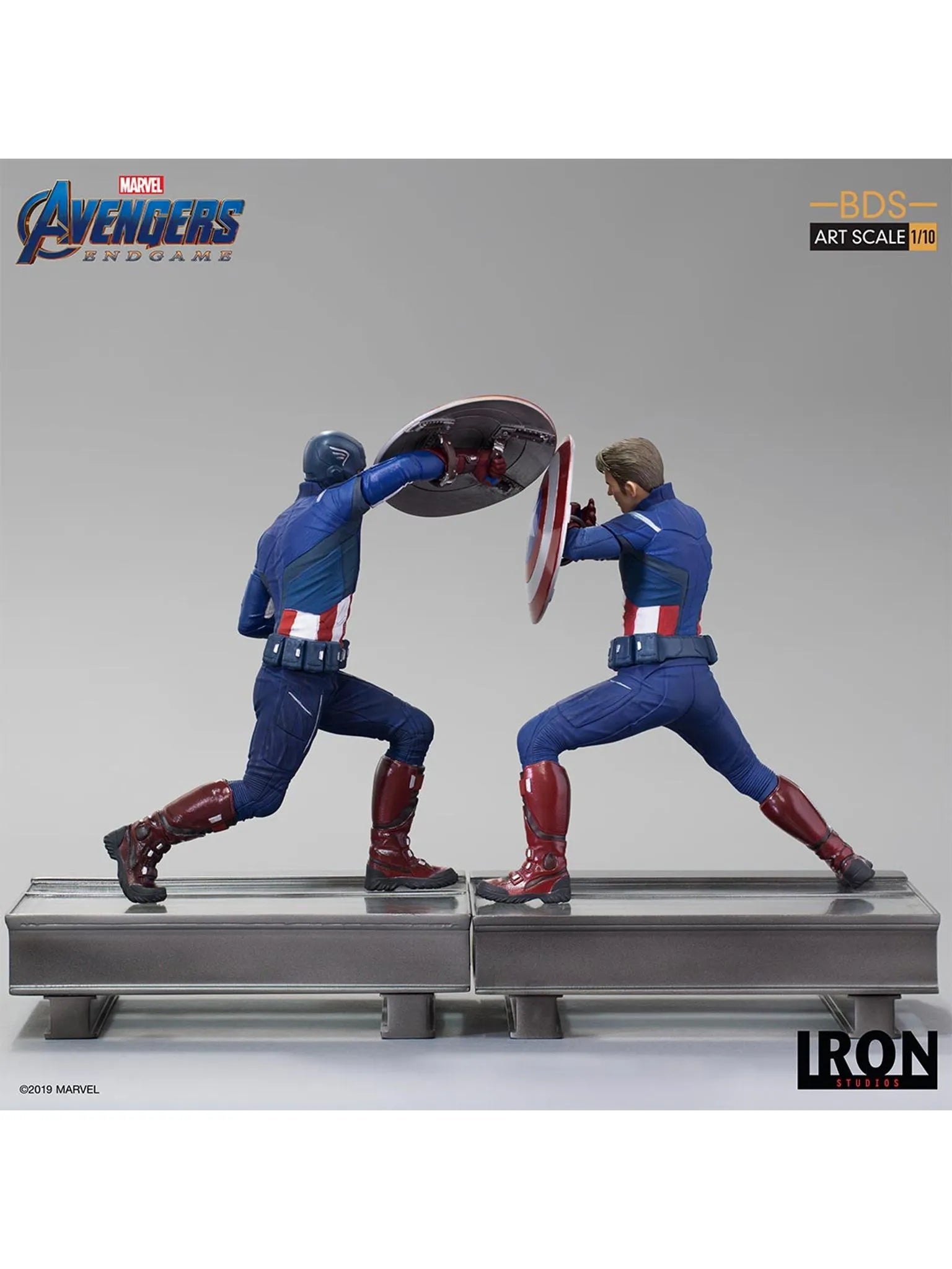 IRON Studios: Marvel Avengers Endgame - Capitan America 2012 BDS Escala de Arte 1/10