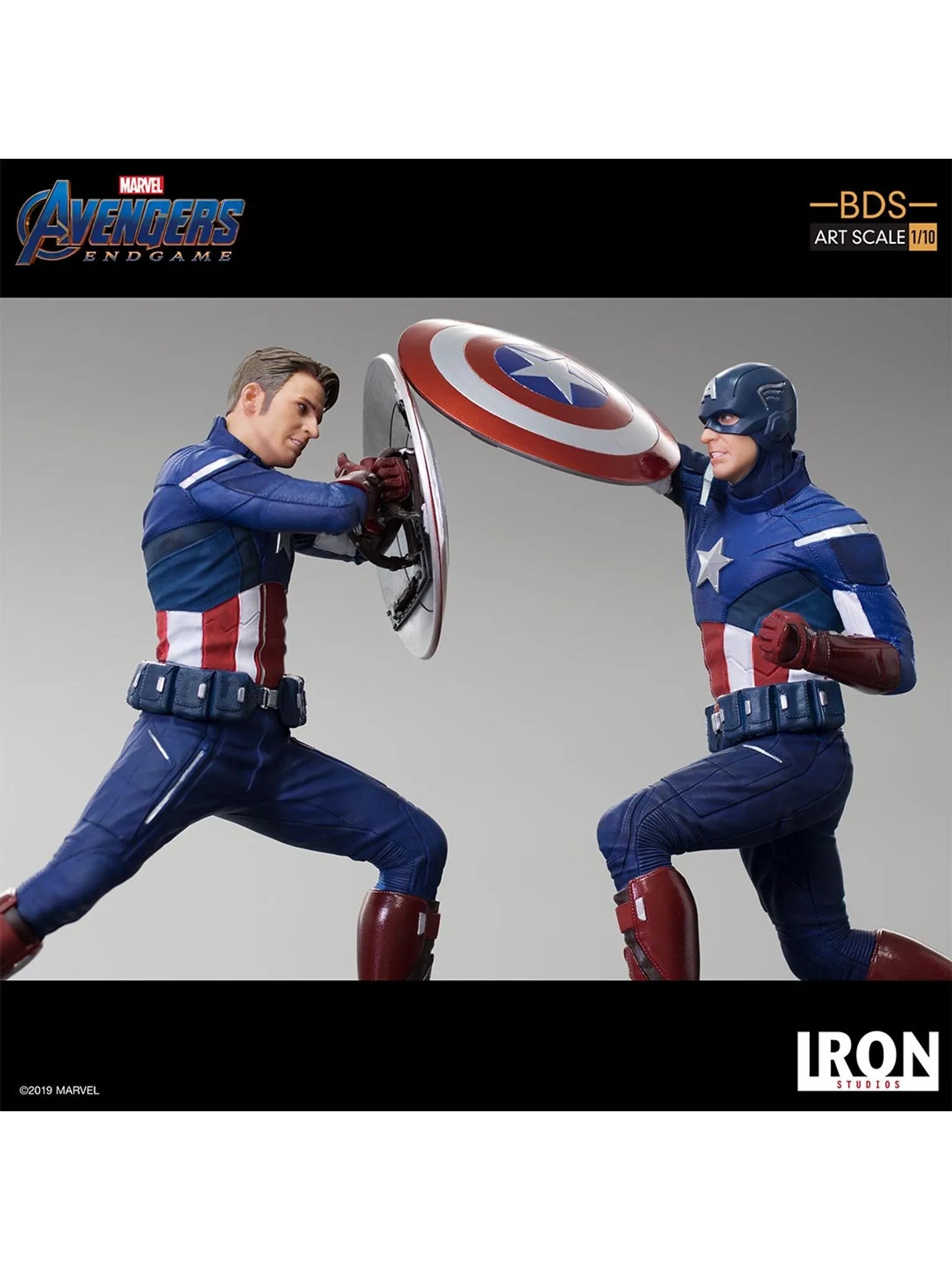 IRON Studios: Marvel Avengers Endgame - Capitan America 2012 BDS Escala de Arte 1/10