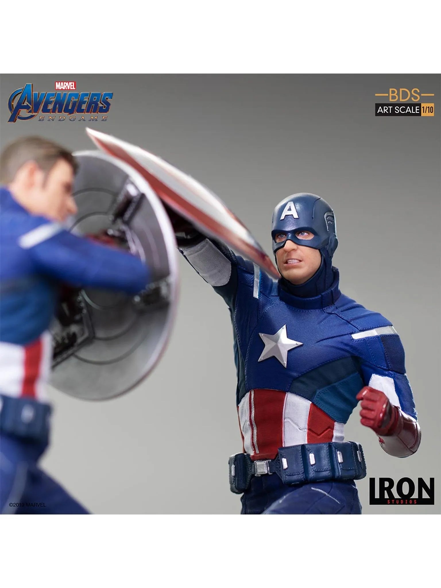 IRON Studios: Marvel Avengers Endgame - Capitan America 2012 BDS Escala de Arte 1/10