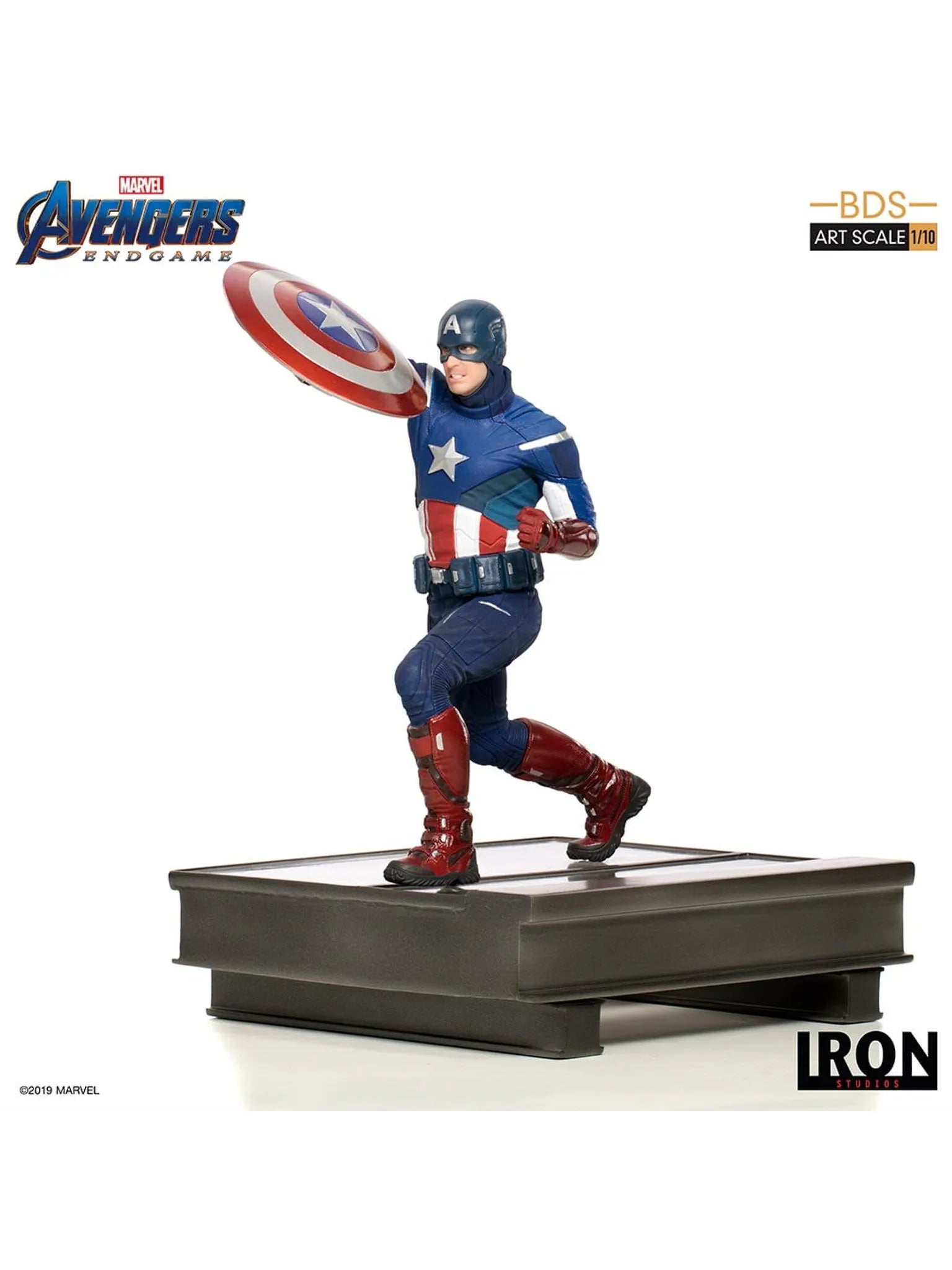 IRON Studios: Marvel Avengers Endgame - Capitan America 2012 BDS Escala de Arte 1/10