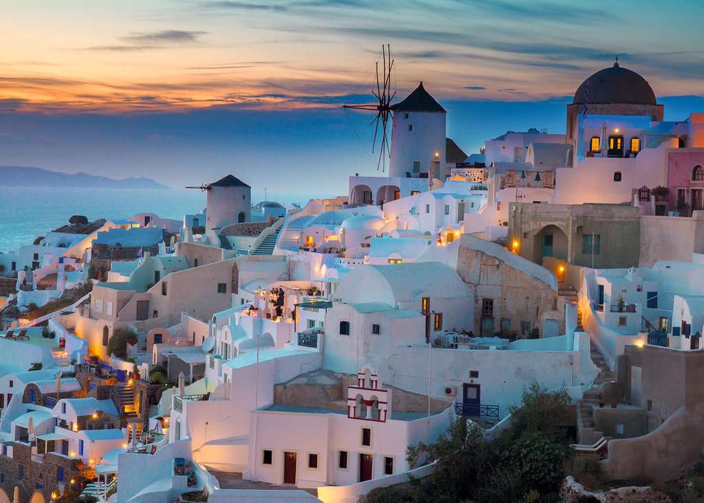 Ravensburger Rompecabezas Adultos: Atardecer en Santorini 1000 piezas