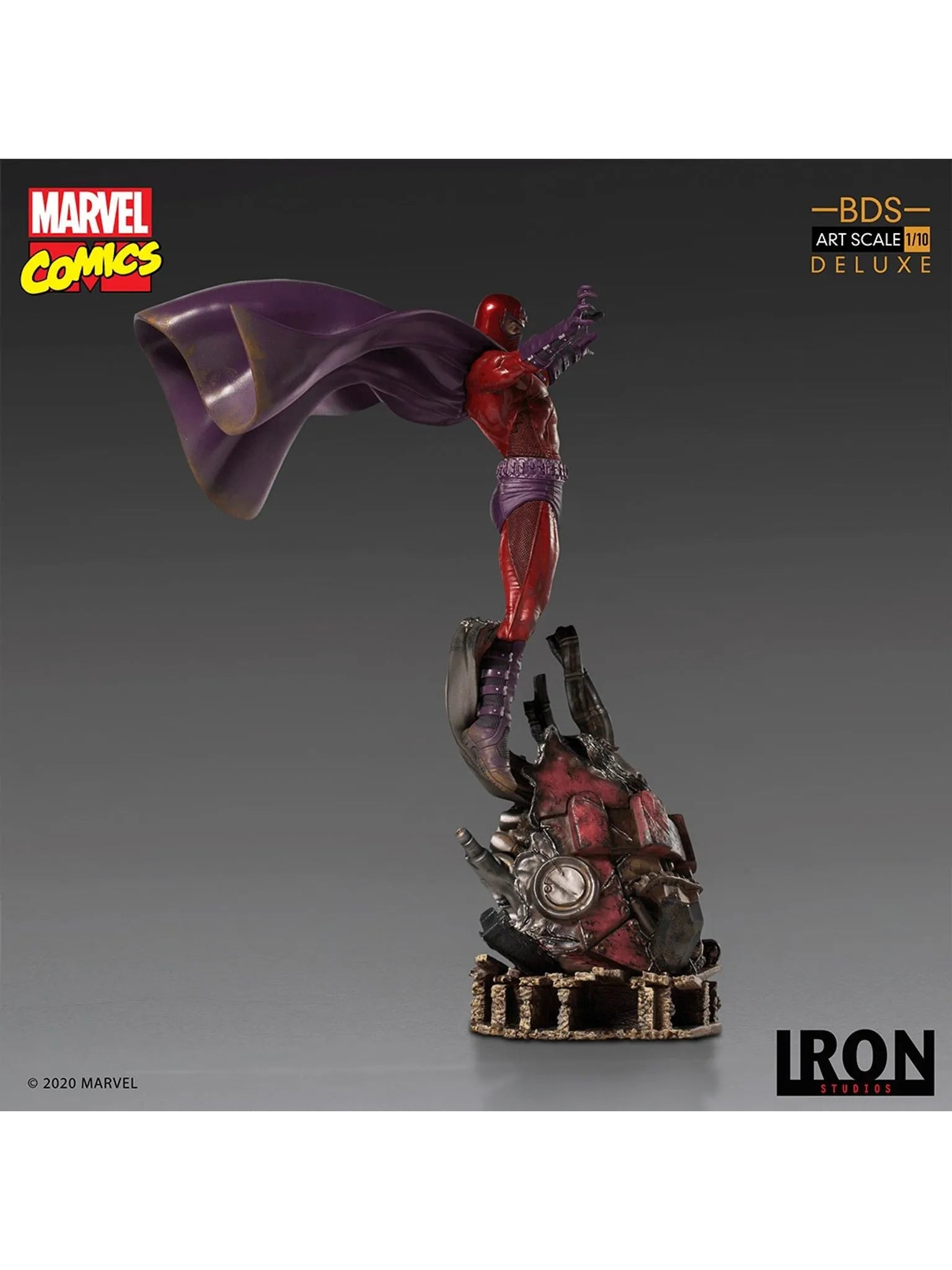 IRON Studios: Marvel X Men - Magneto Deluxe BDS Escala de Arte 1/10