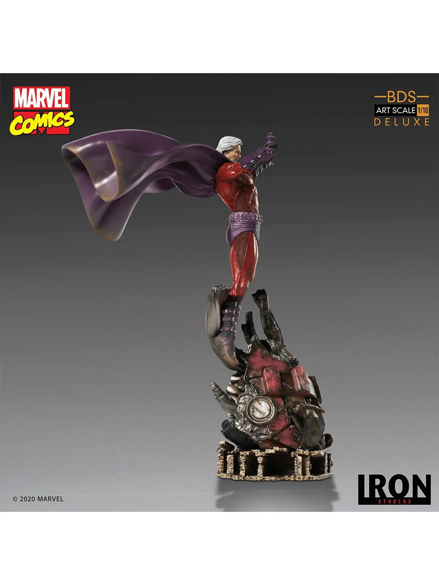 IRON Studios: Marvel X Men - Magneto Deluxe BDS Escala de Arte 1/10