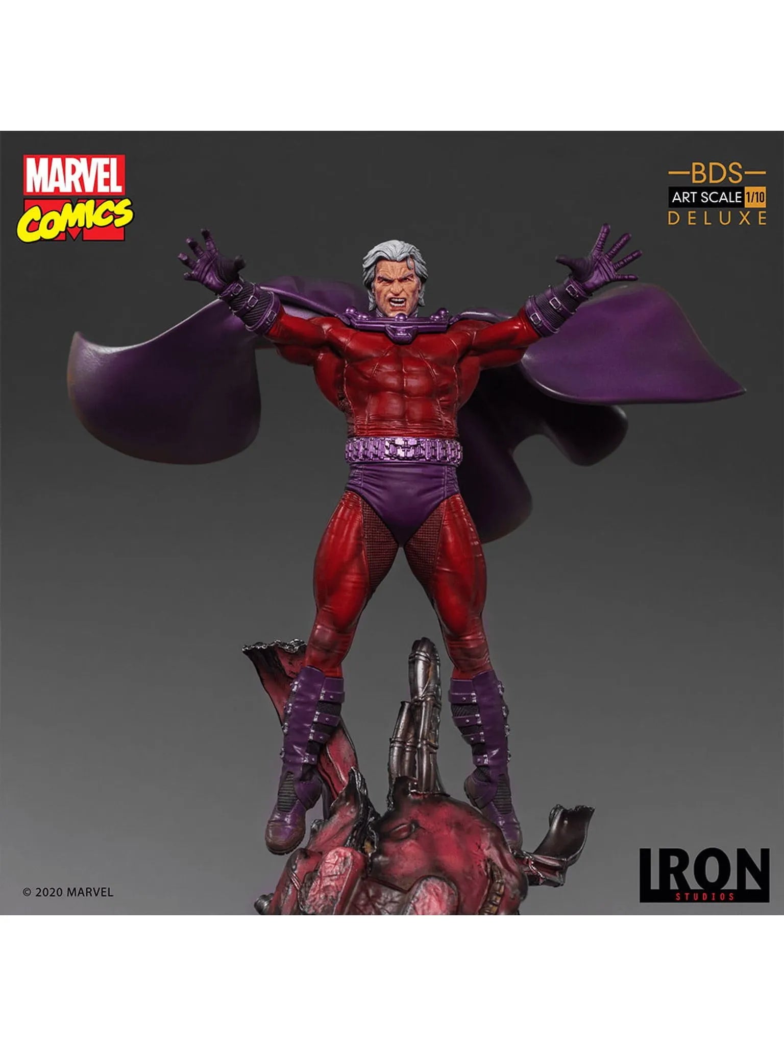 IRON Studios: Marvel X Men - Magneto Deluxe BDS Escala de Arte 1/10