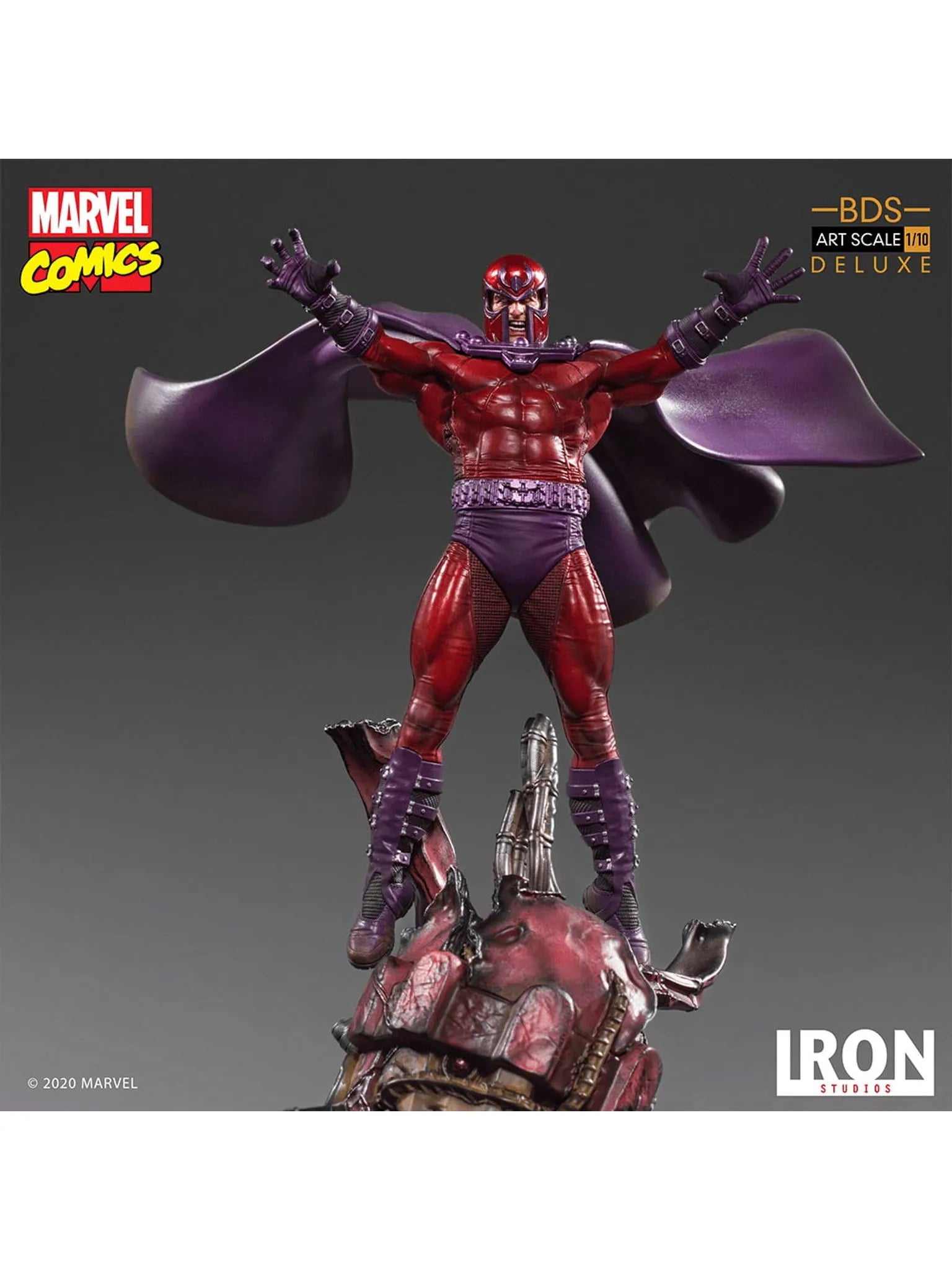 IRON Studios: Marvel X Men - Magneto Deluxe BDS Escala de Arte 1/10