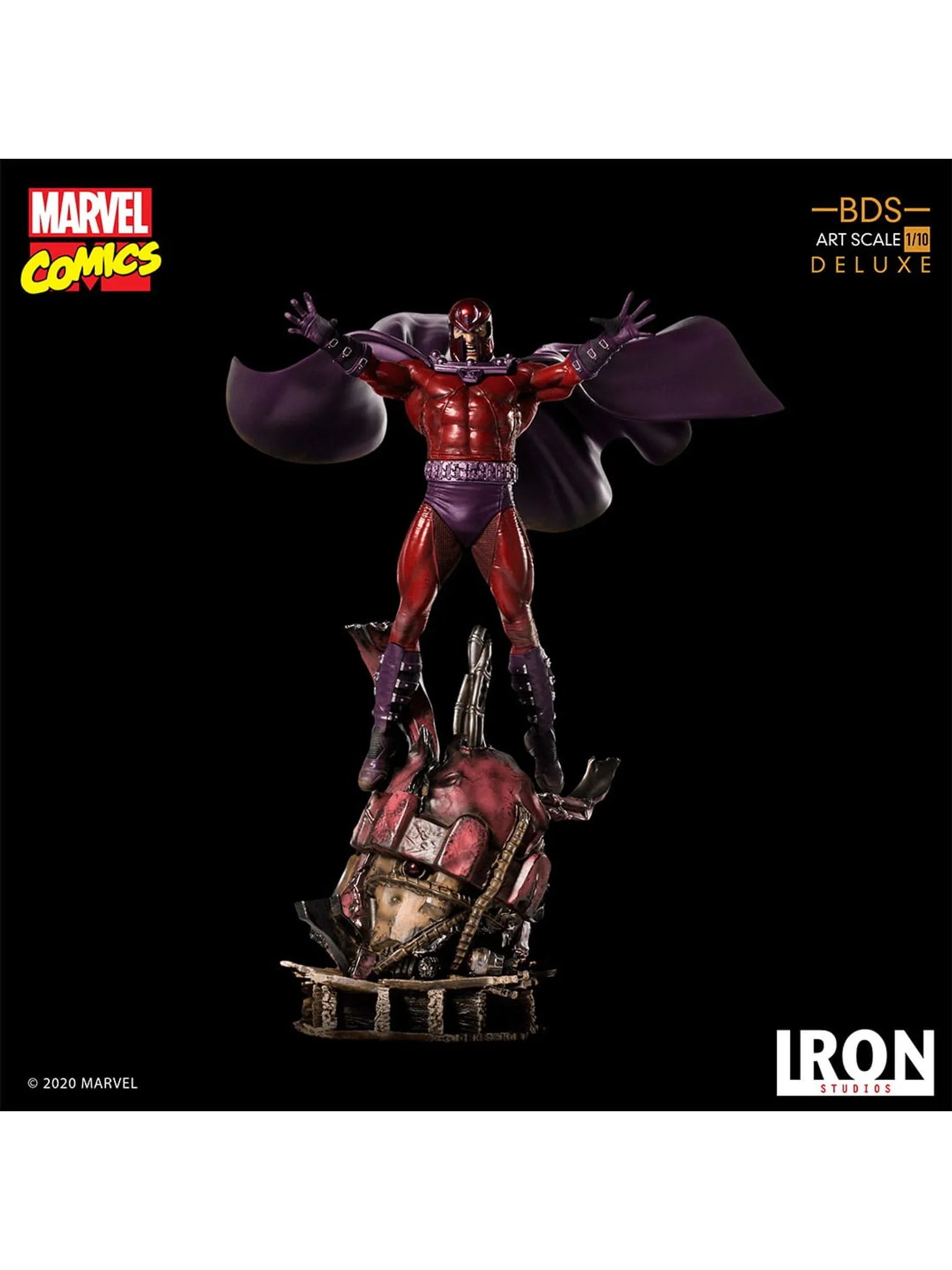 IRON Studios: Marvel X Men - Magneto Deluxe BDS Escala de Arte 1/10