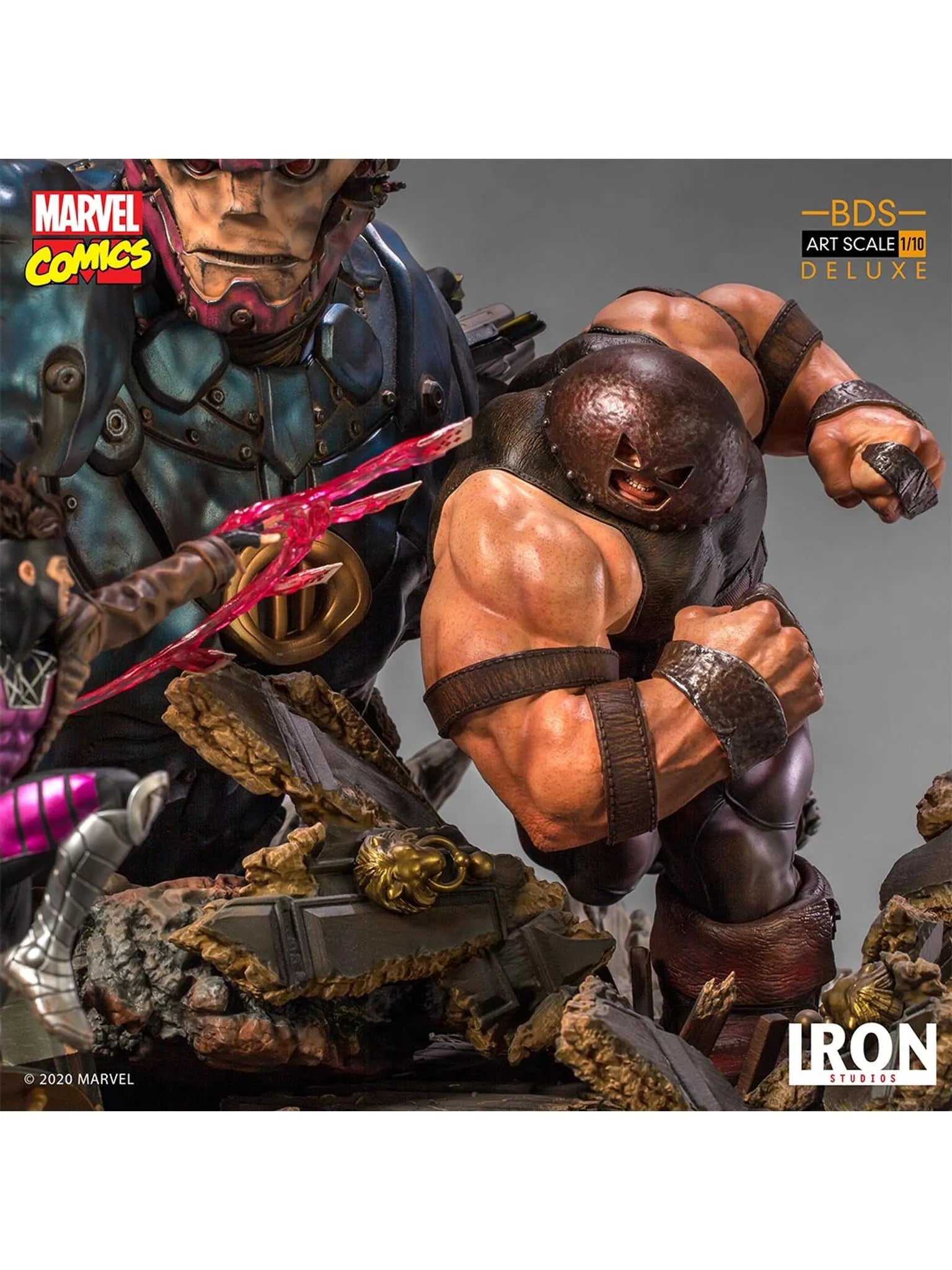 IRON Studios: Marvel Comics - Sentinel vs X Men 2 Deluxe BDS Escala de Arte 1/10