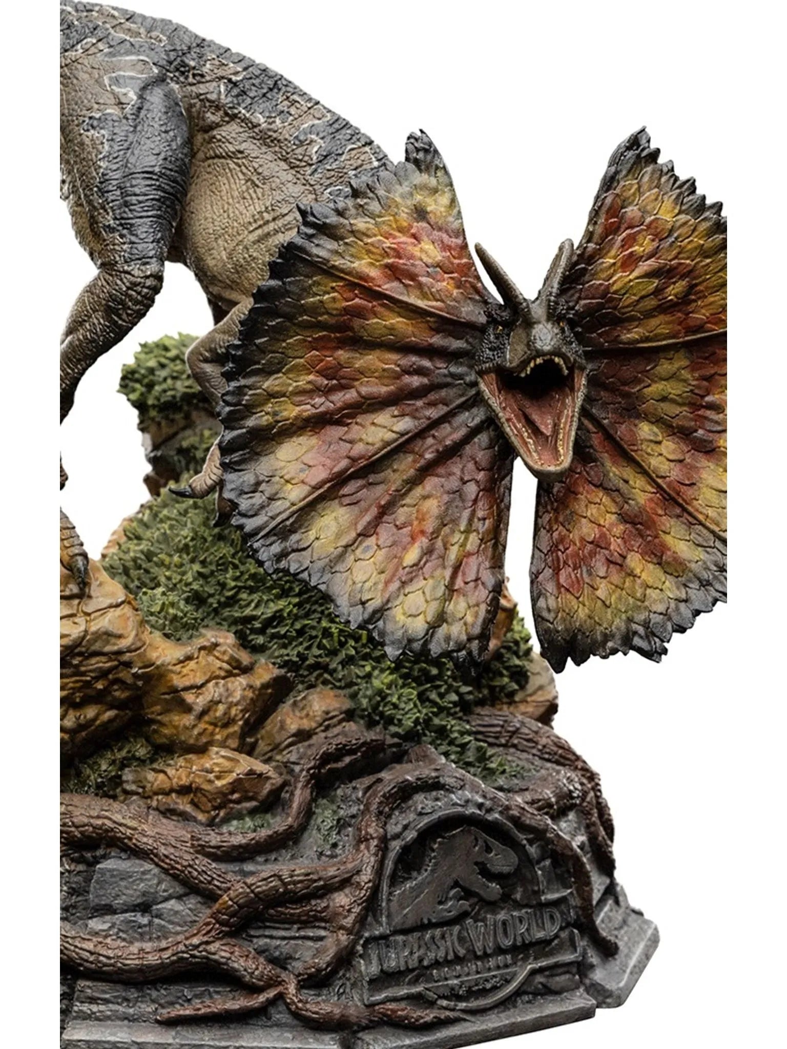 IRON Studios: Jurassic World Dominio - Dilophosaurus Escala de Arte 1/10