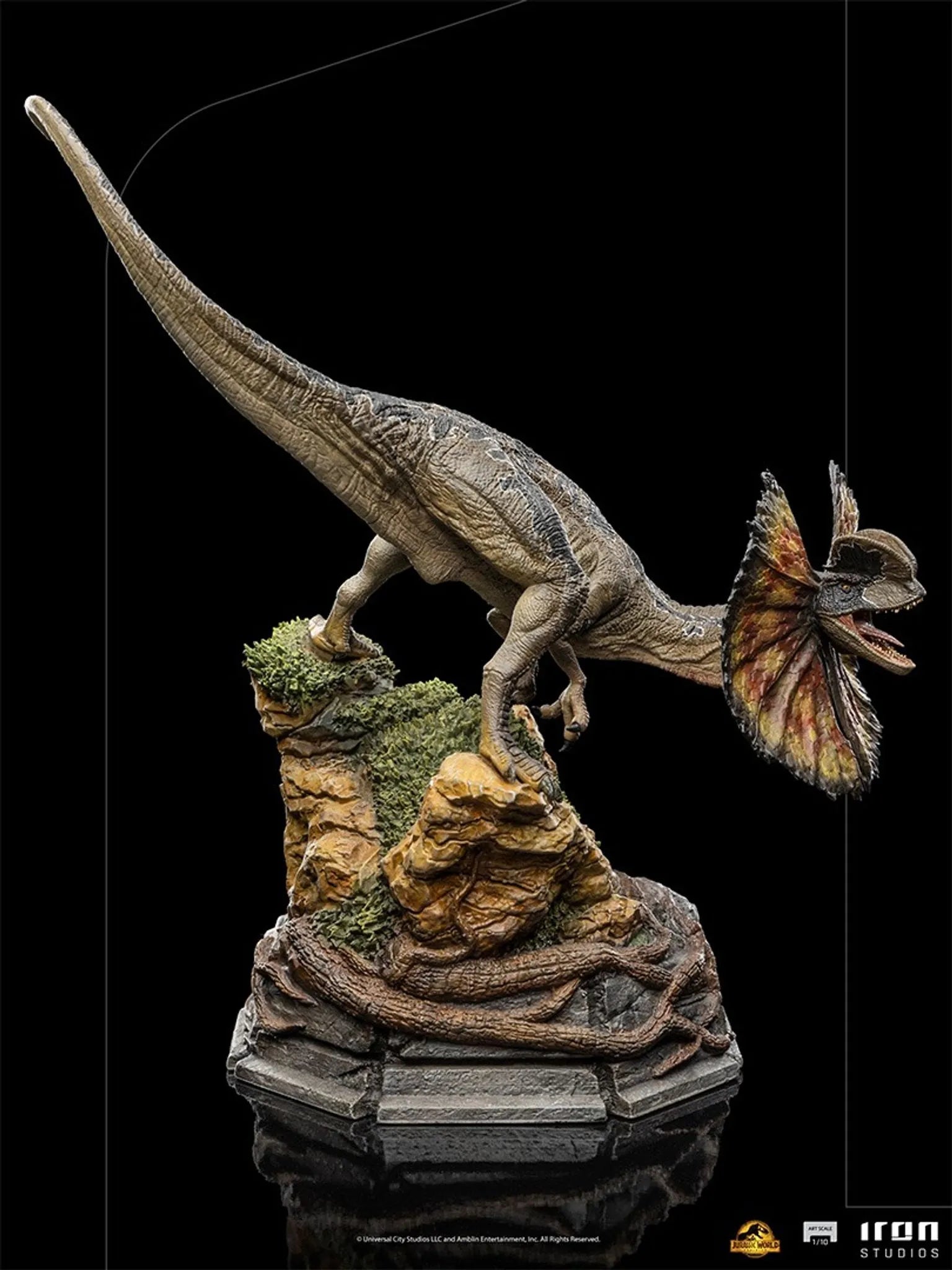 IRON Studios: Jurassic World Dominio - Dilophosaurus Escala de Arte 1/10