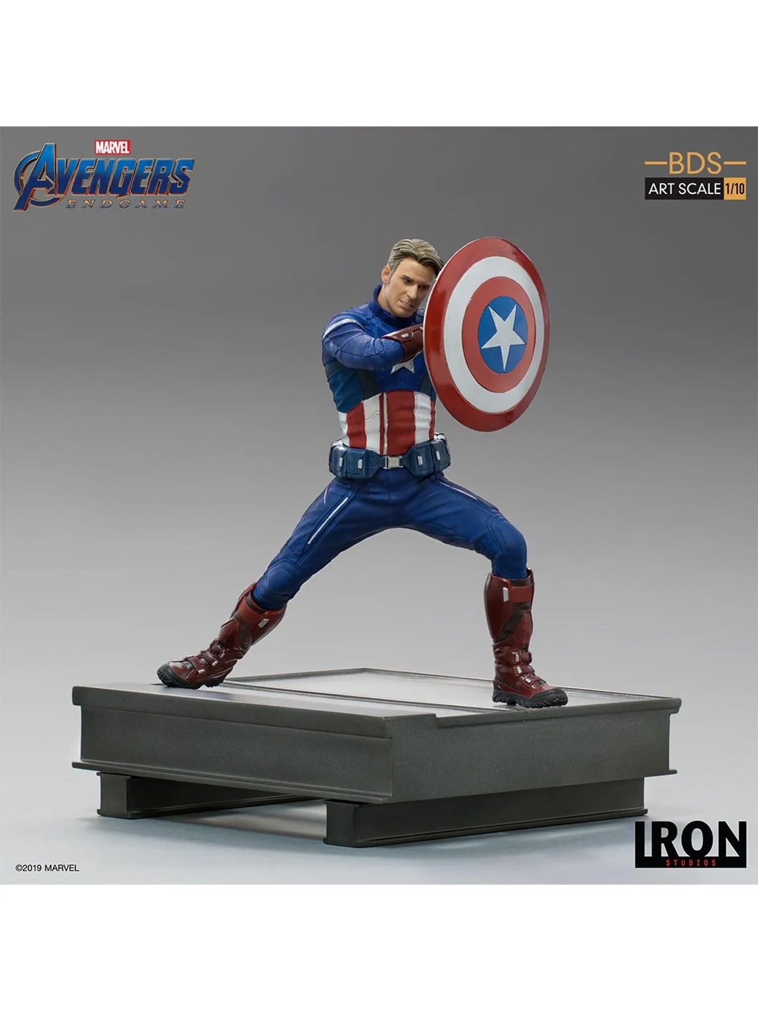 IRON Studios: Marvel Avengers Endgame - Capitan America 2023 BDS Escala de Arte 1/10