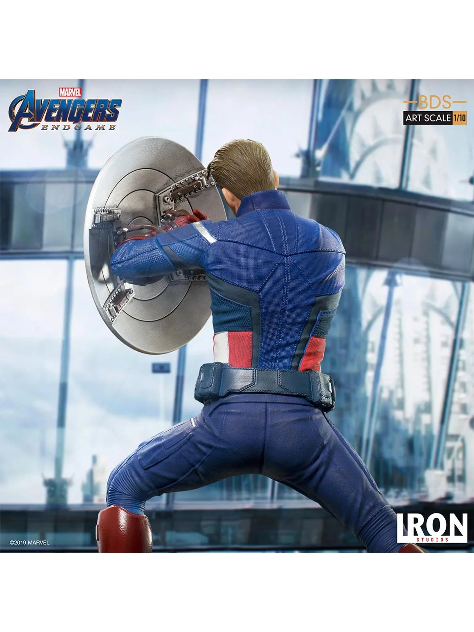 IRON Studios: Marvel Avengers Endgame - Capitan America 2023 BDS Escala de Arte 1/10