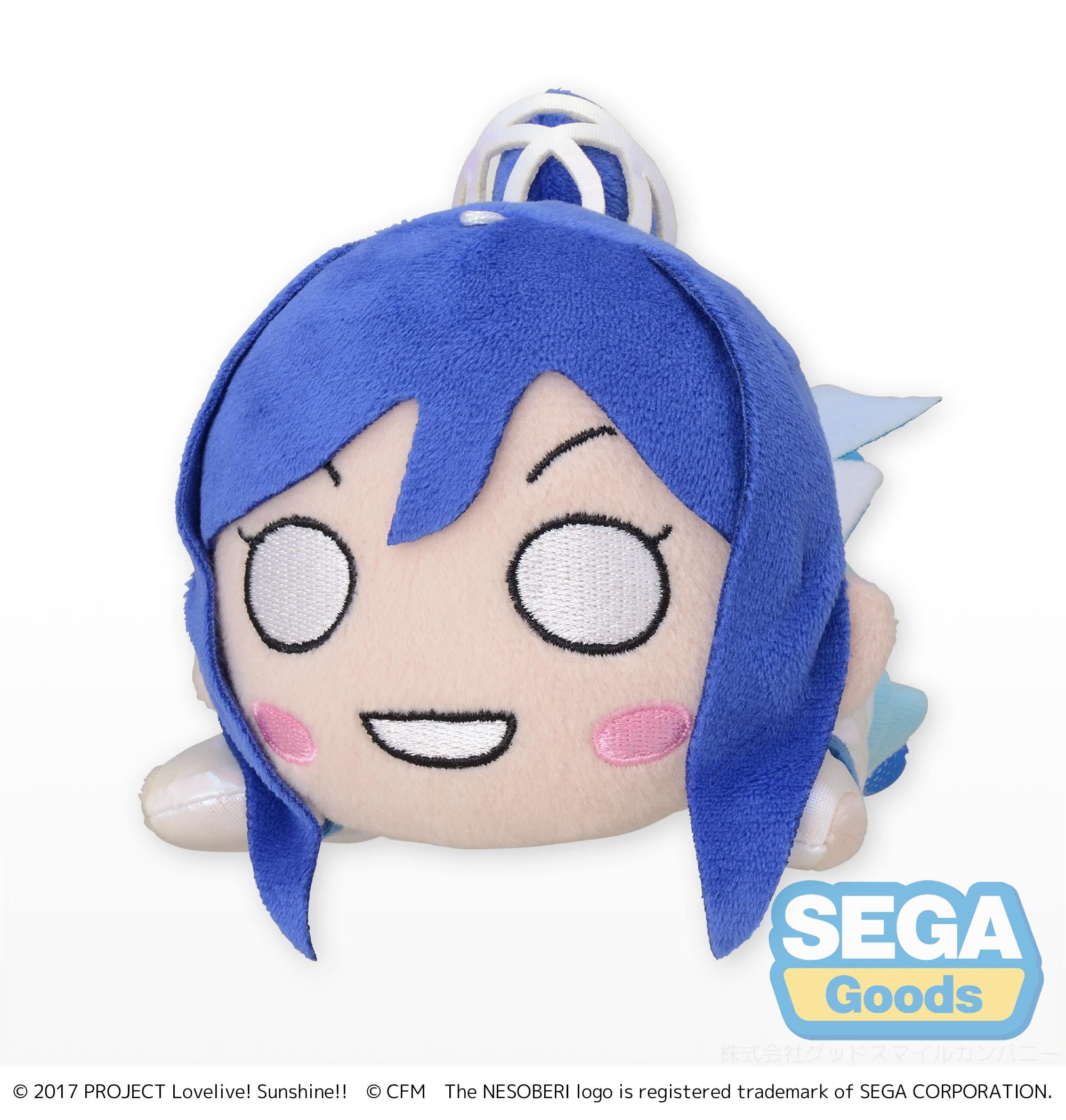 Sega Plushies Nesoberi Lay Down: Love Live Sunshine X Hatsune Miku - Kanan Matsuura Peluche